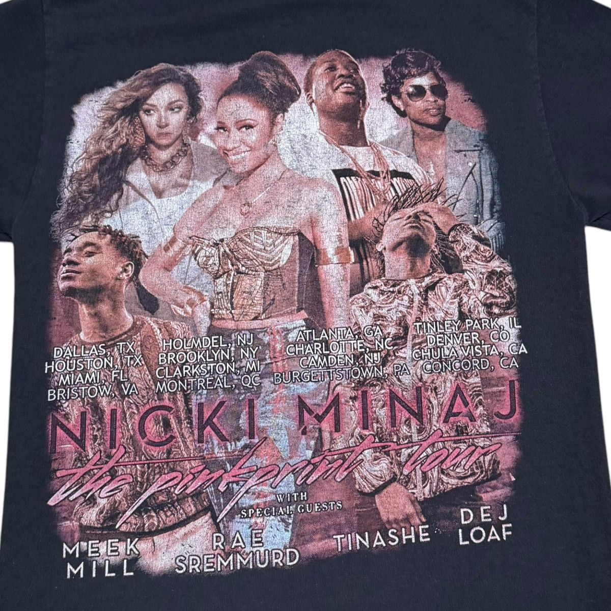 Band Tees × Jerzees Nicki Minaj The Pinkprint Tour Black Shirt Adult Small Size US S / EU 44-46 / 1 - 4 Thumbnail