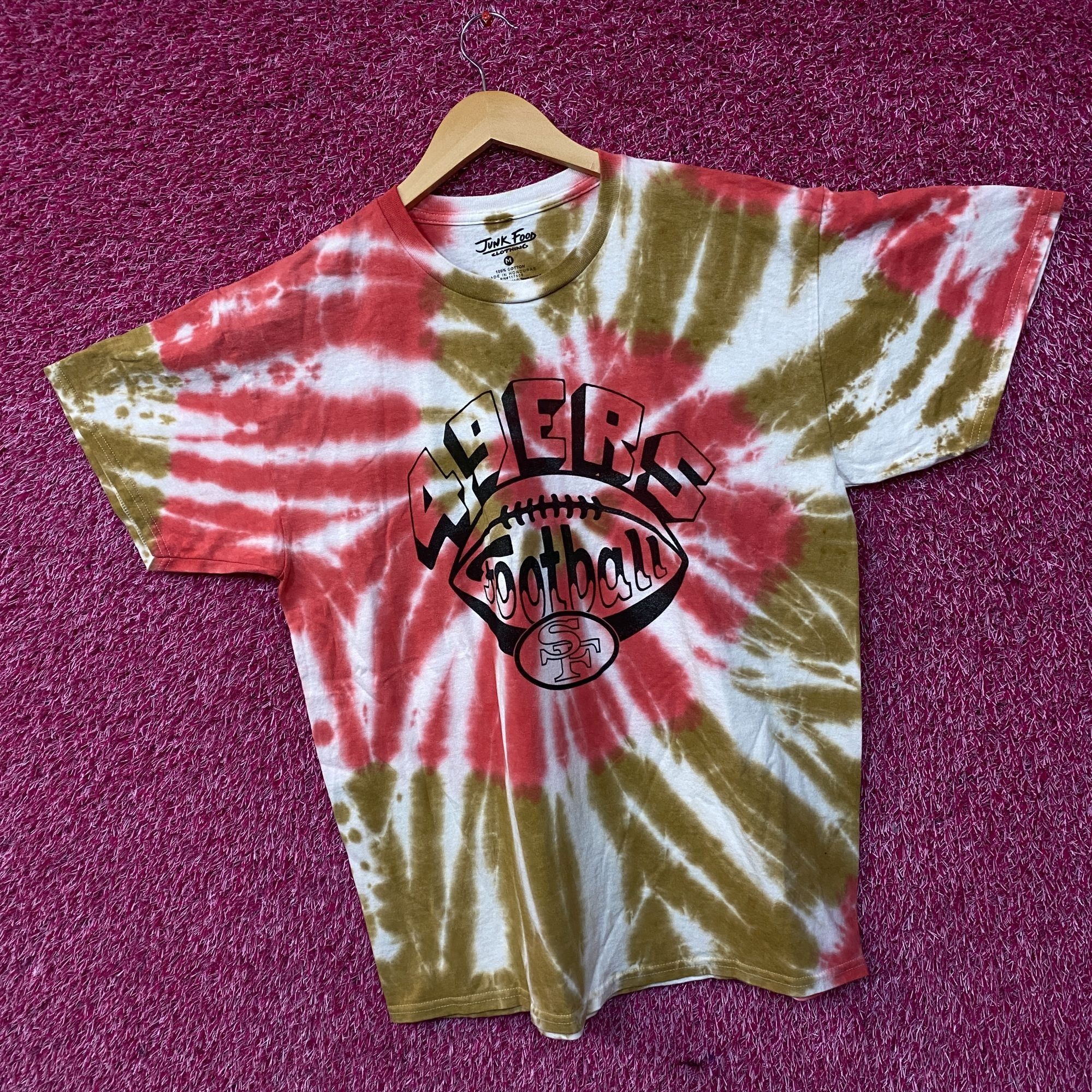 Junk Food San Francisco 49ers Football Tie-Dye T-Shirt Medium Size US M / EU 48-50 / 2 - 3 Thumbnail
