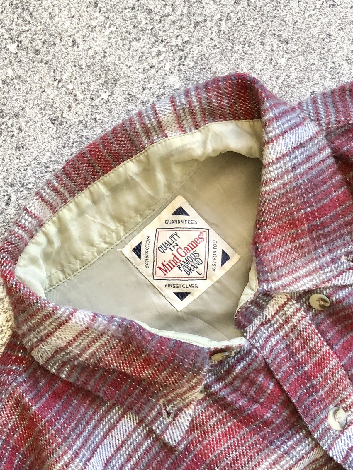 Japanese Brand Vintage Mind Games Wool Veterano plaid shirt Size US XL / EU 56 / 4 - 4 Thumbnail