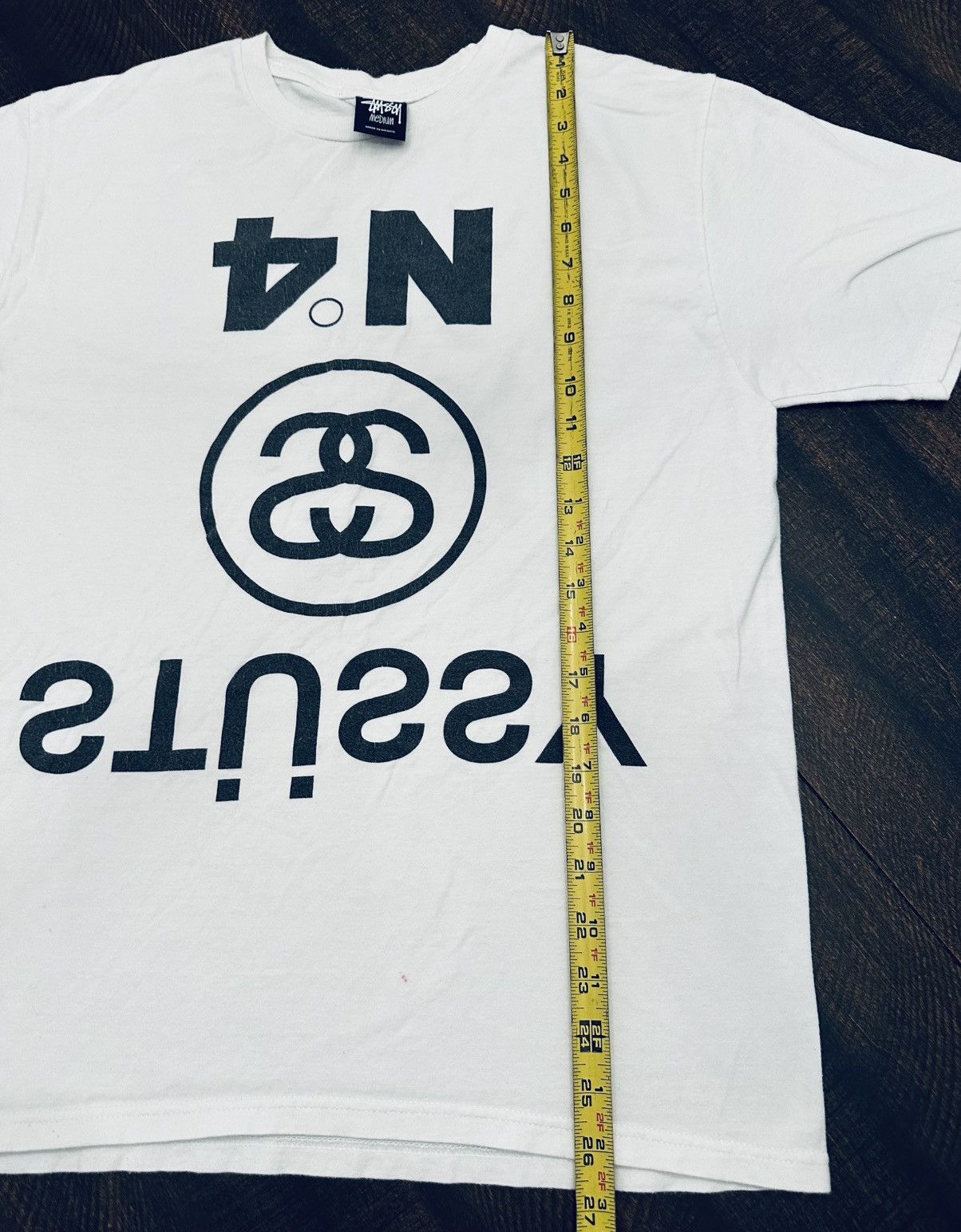 Stussy Stussy Upside Down Men’s T-Shirt-Size Medium Size US M / EU 48-50 / 2 - 6 Thumbnail