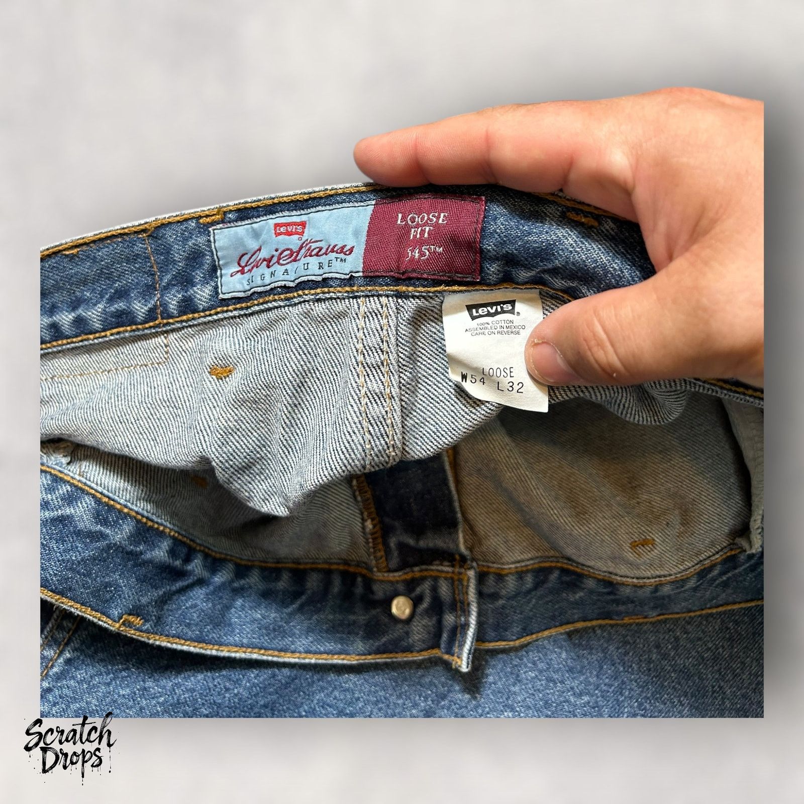 Levi's Vintage Levi's Signature 545 Men's Jeans Deadstock W54 L32 Size US 38 / EU 54 - 5 Thumbnail