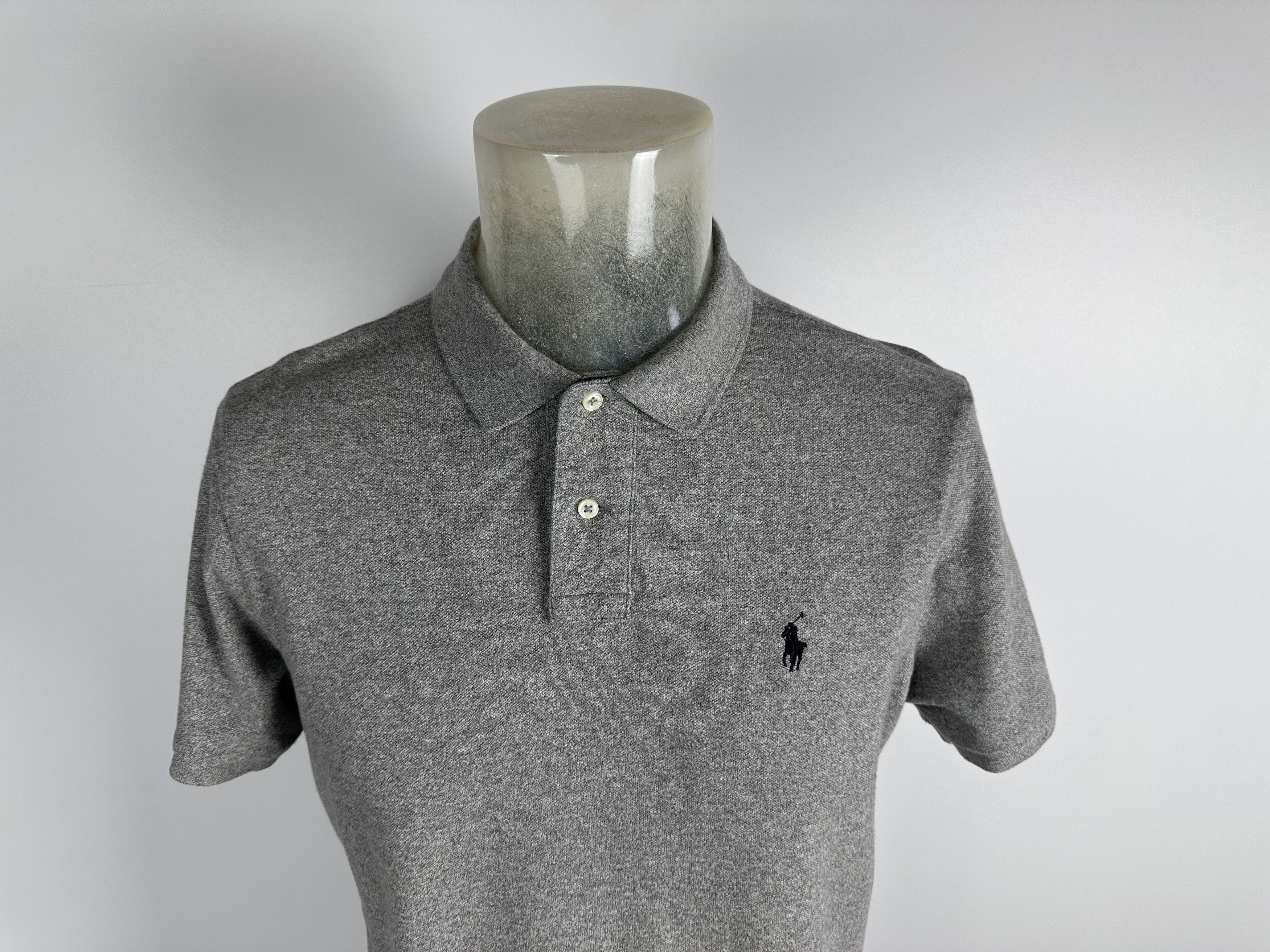 Polo Ralph Lauren Polo Ralph Lauren Polo Shirt Custom Slim Fit Gray Size L Size US L / EU 52-54 / 3 - 3 Thumbnail