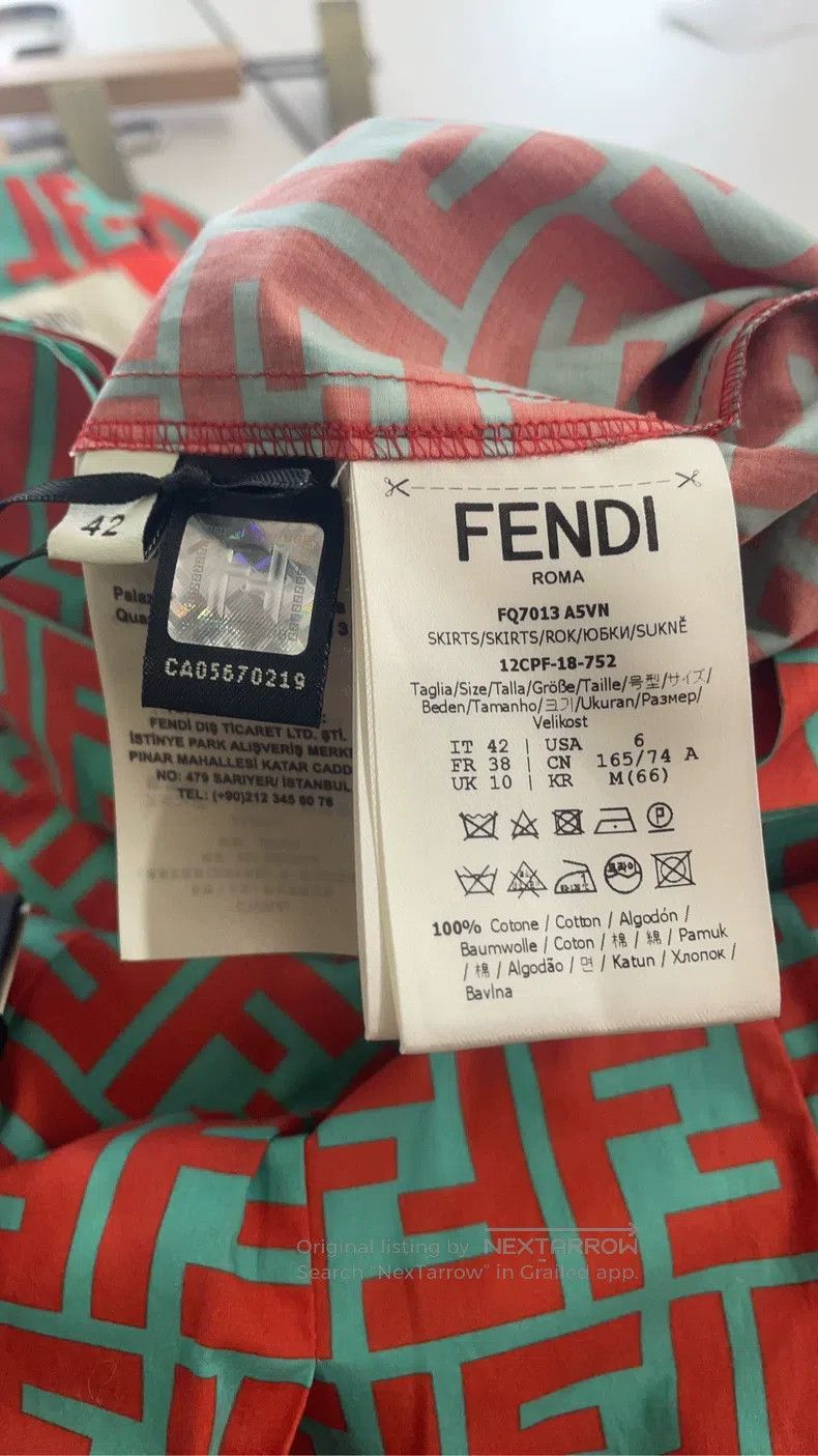 Fendi Fendi Fully printed logo skirt Size 25" / US 0 / IT 36 - 4 Thumbnail