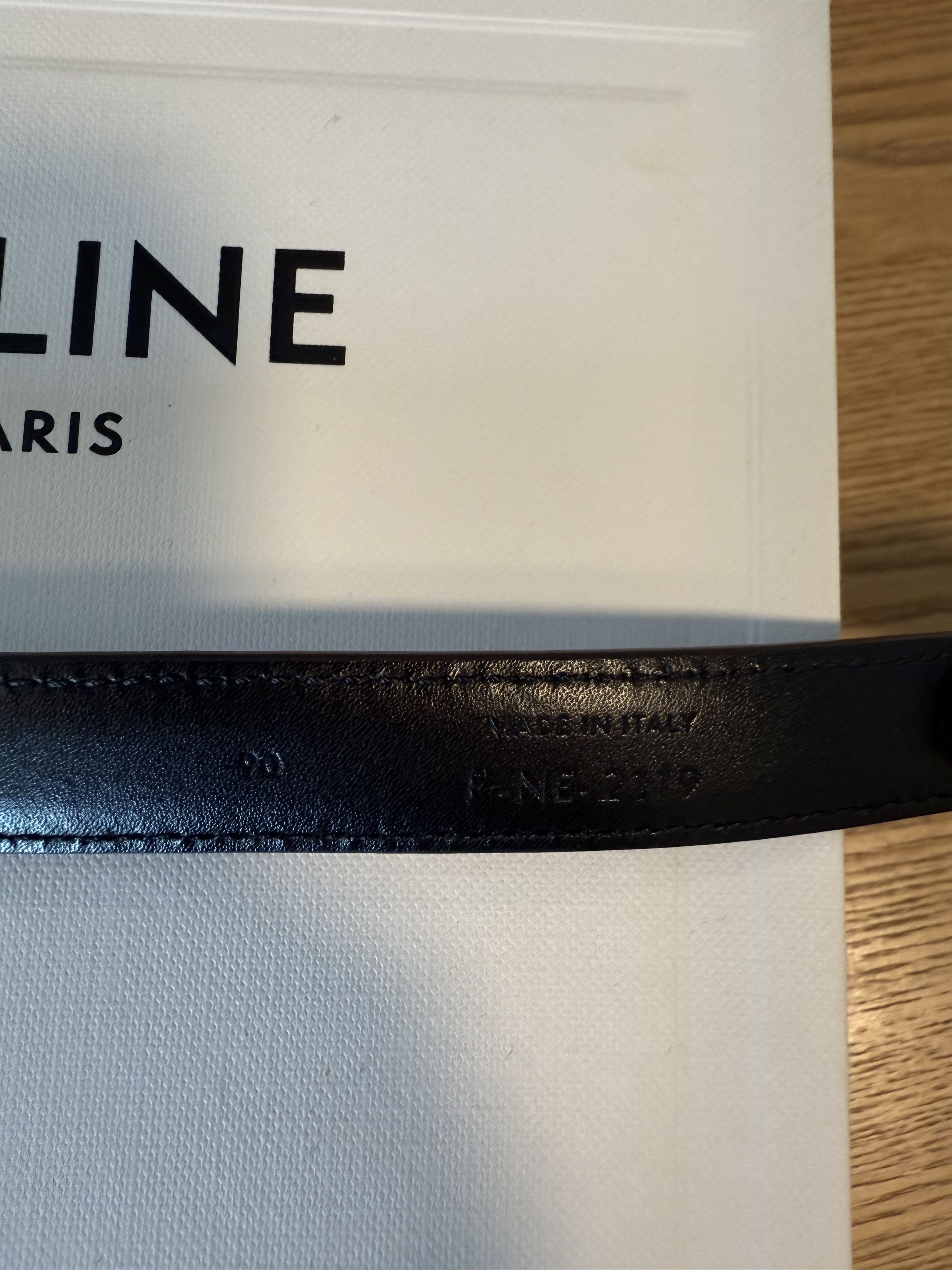 Celine Celine Python Snake Skin Leather Brown Gold Belt - 90 Size ONE SIZE - 5 Thumbnail