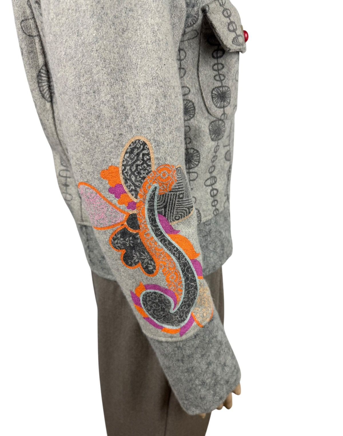 Designer Savage Culture Wool-Nylon Printed Jacket Full-Zip size M Size M / US 6-8 / IT 42-44 - 6 Thumbnail