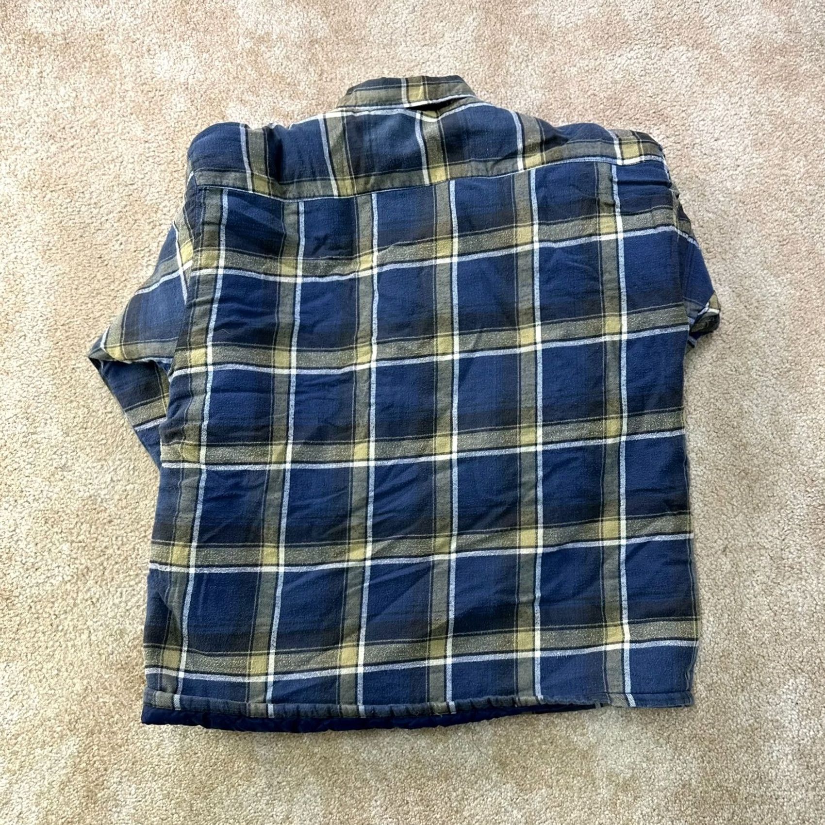 Architect VINTAGE Architect Flannel Lined Shirt Jacket XL Plaid Blue Workwear Cowboy Western Mens Size US XL / EU 56 / 4 - 5 Thumbnail