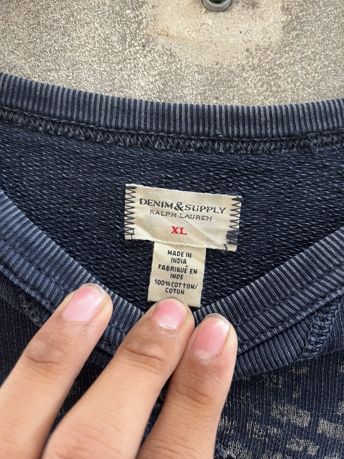 Denim & Supply Ralph Lauren × Ralph Lauren Denim & Supply RL Eagle Sweatshirt Vintage Navy Size US XL / EU 56 / 4 - 9 Thumbnail