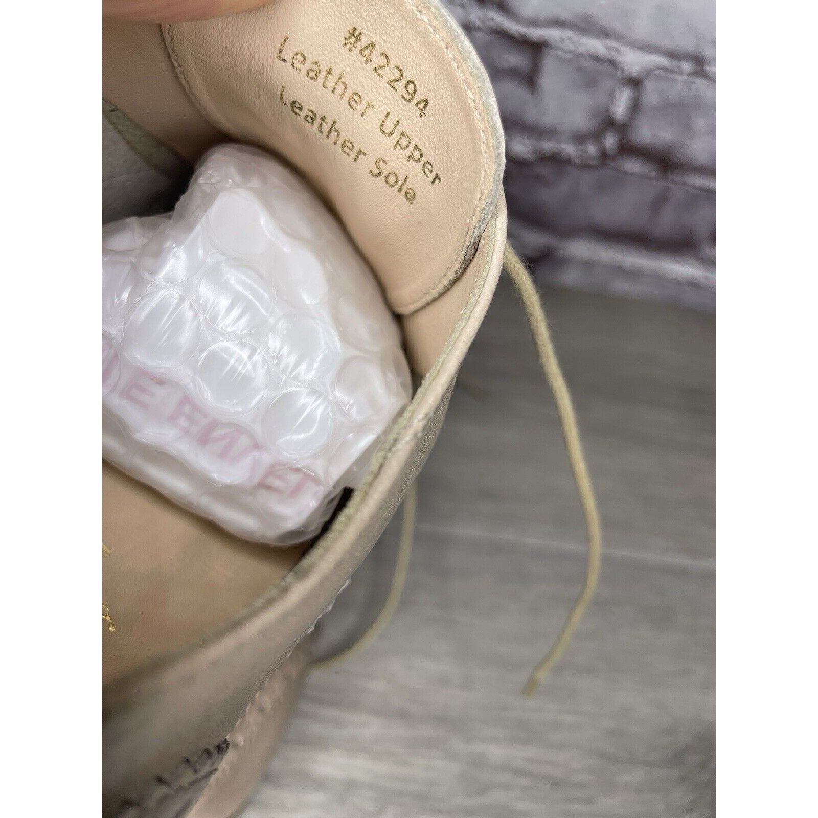 Other Garnet Hill Taupe Nude Felisa Soft Oxfords Wing Tip Shoes Wo Size US 7 / IT 37 - 22 Thumbnail