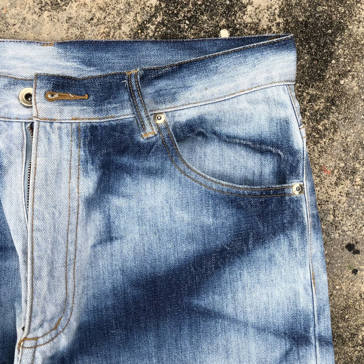 Japanese Brand Vintage Japanese Style Tie Dye Denim Pants Size US 33 - 6 Thumbnail
