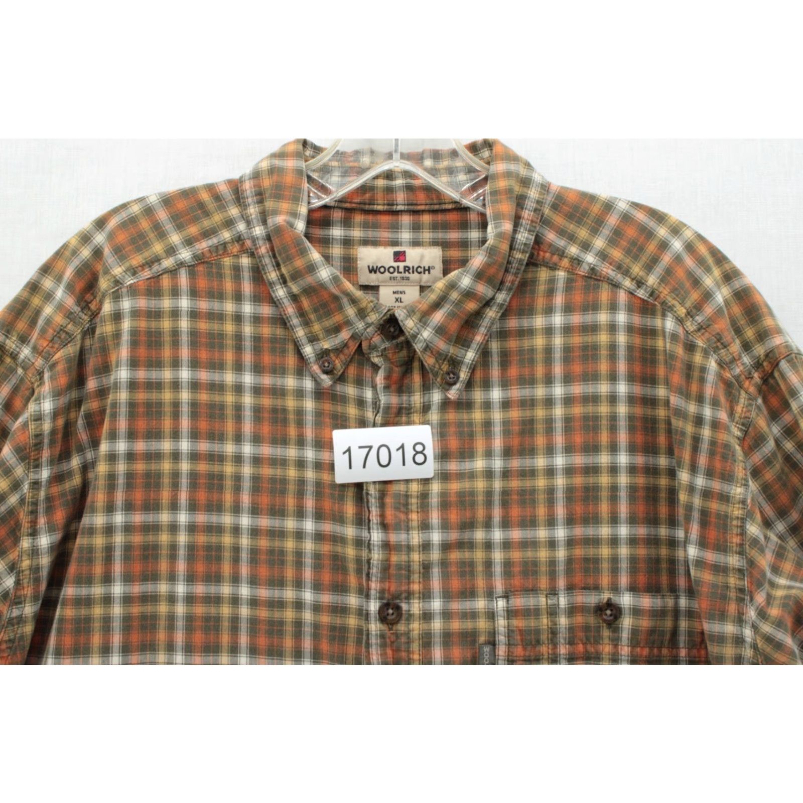 Vintage Woolrich Shirt Mens XL Brown Plaid Button-Down Long Sleeve Outdoors Workwear Size US XL / EU 56 / 4 - 8 Thumbnail