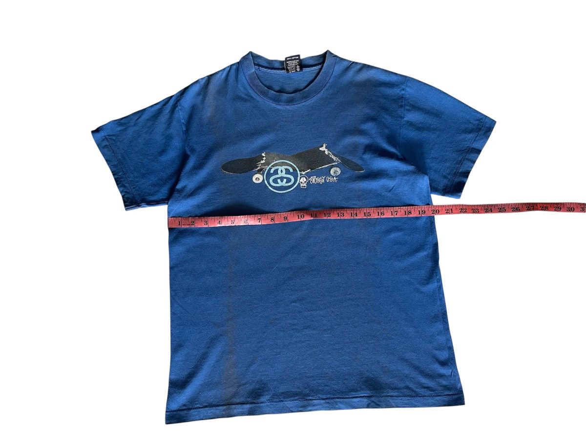Beauty Beast × Stussy × Vintage 90's STUSSY Broken Skateboard Beautiful Faded Distressed Size US M / EU 48-50 / 2 - 5 Thumbnail