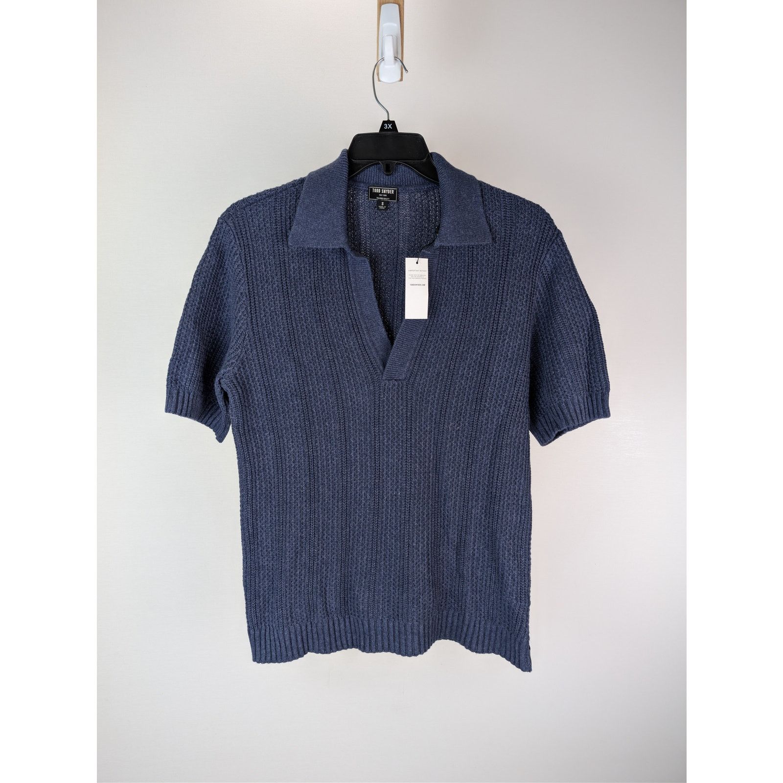 Todd Snyder o1rshd1 CC20 Polo Sweater in Navy Blue Size US S / EU 44-46 / 1 - 1 Thumbnail