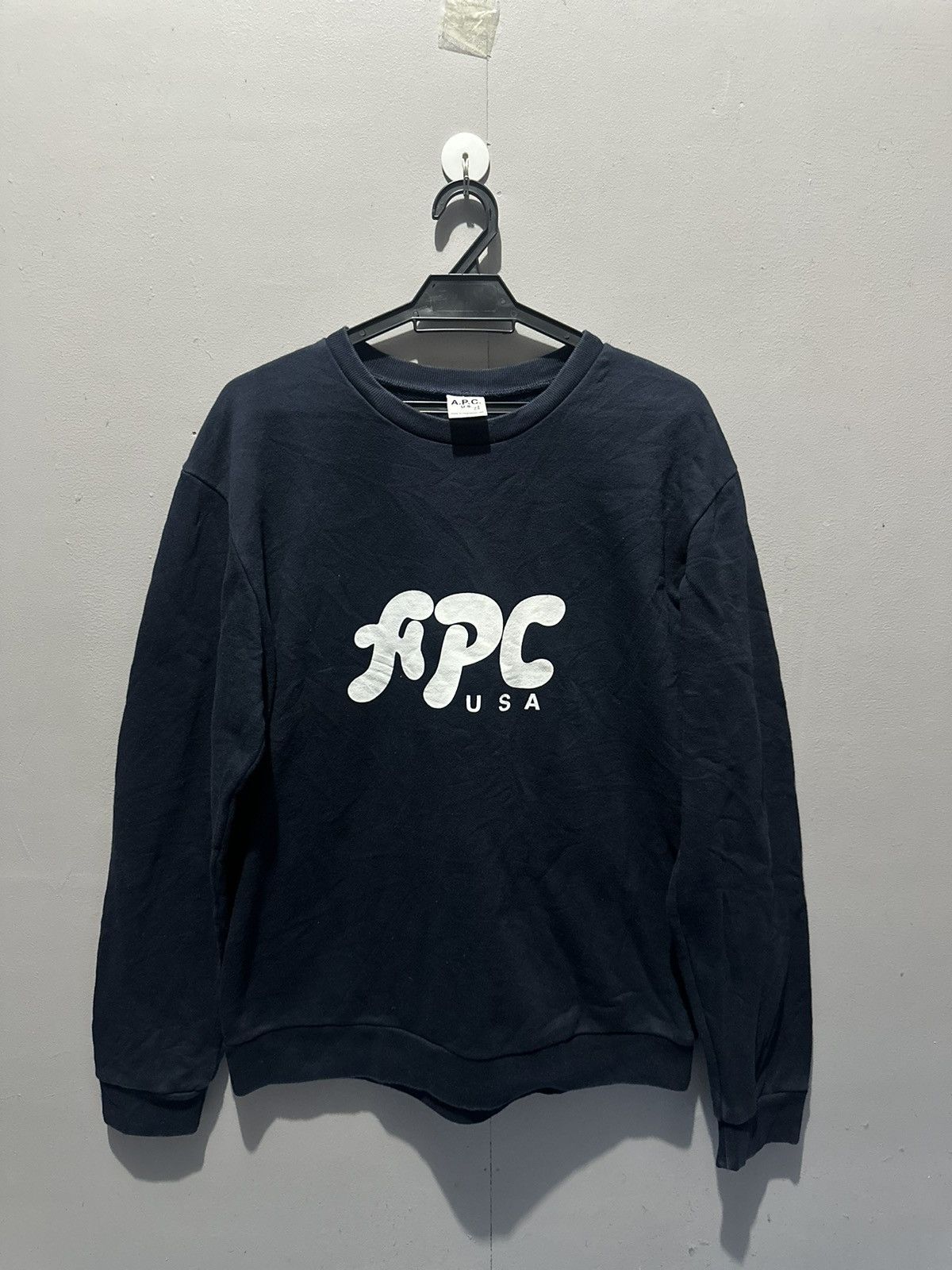 A.P.C. × Vintage Vintage A.P.C Crewneck Sweatshirt Size US L / EU 52-54 / 3 - 1 Thumbnail