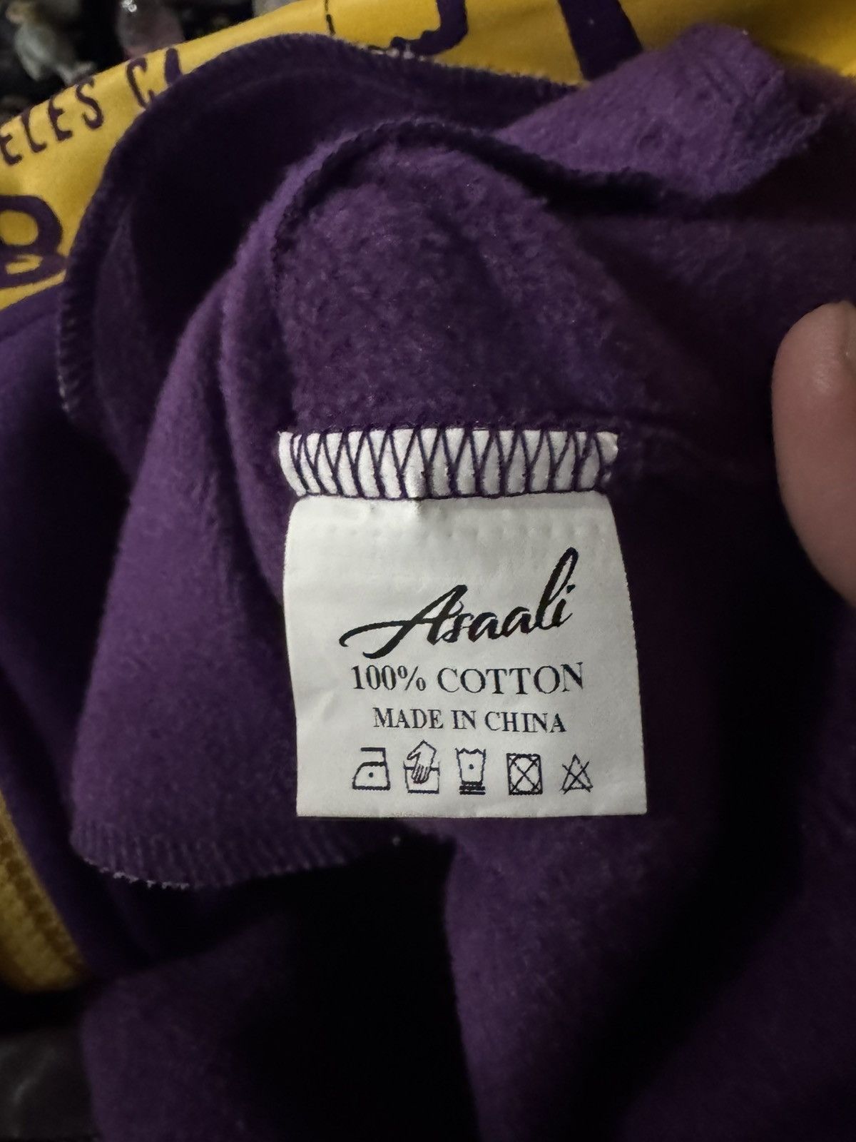 Awful Lot of Cough Syrup Asaali Lakers Colorway Full Zip Hoodie Purple Gold size M Size US M / EU 48-50 / 2 - 7 Thumbnail