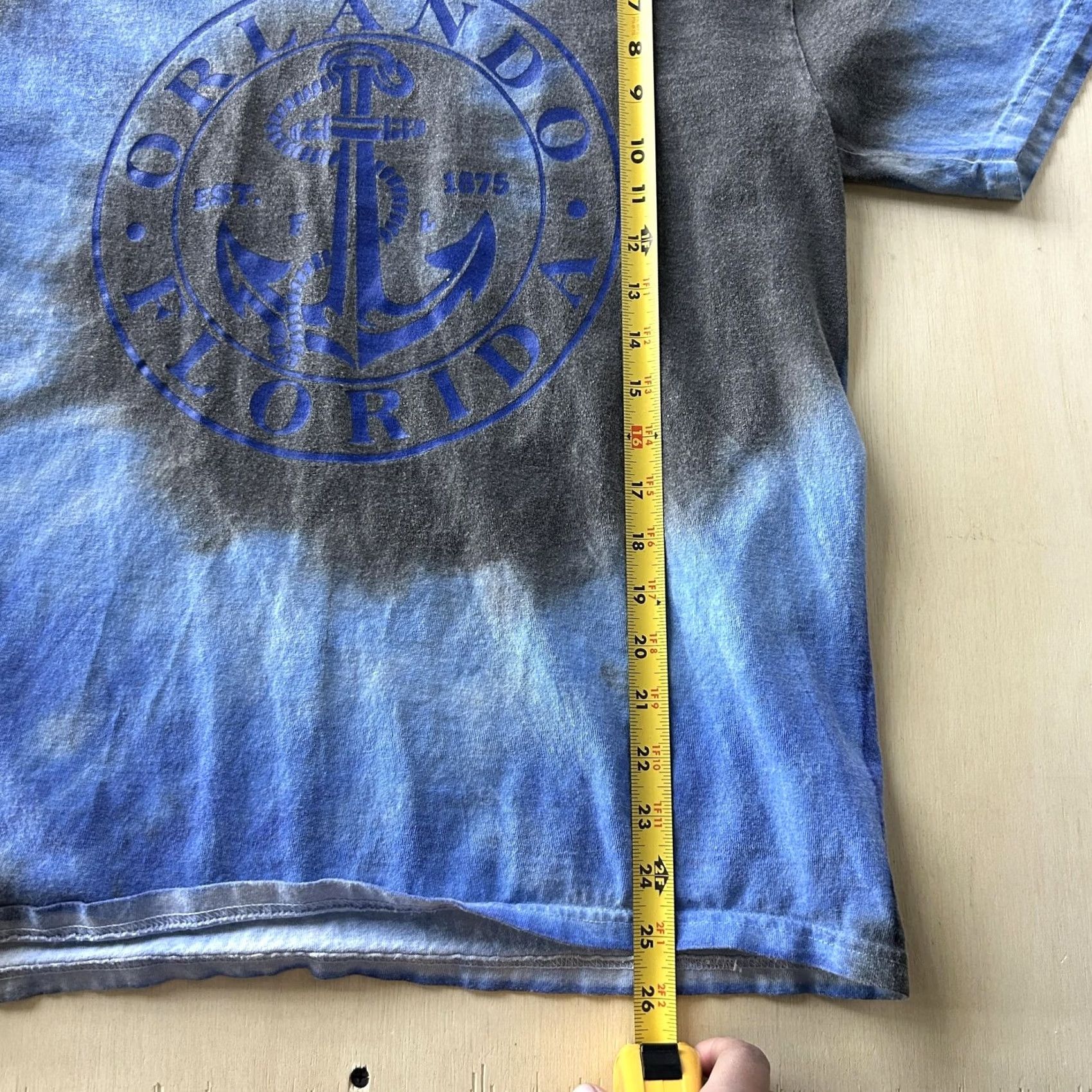 Nautica Y2K Orlando Florida Anchor Shirt Mens M Multicolor Tie Dye Nautical Tee Size US M / EU 48-50 / 2 - 5 Thumbnail