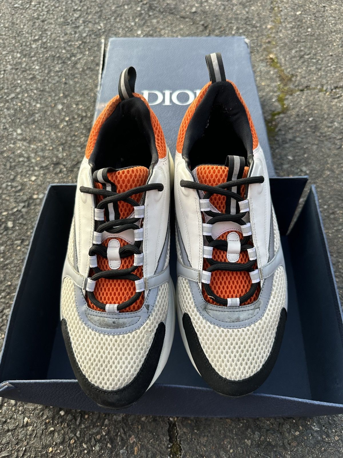 Dior Dior B22 Gray/Orange Size US 12 / EU 45 - 12 Thumbnail