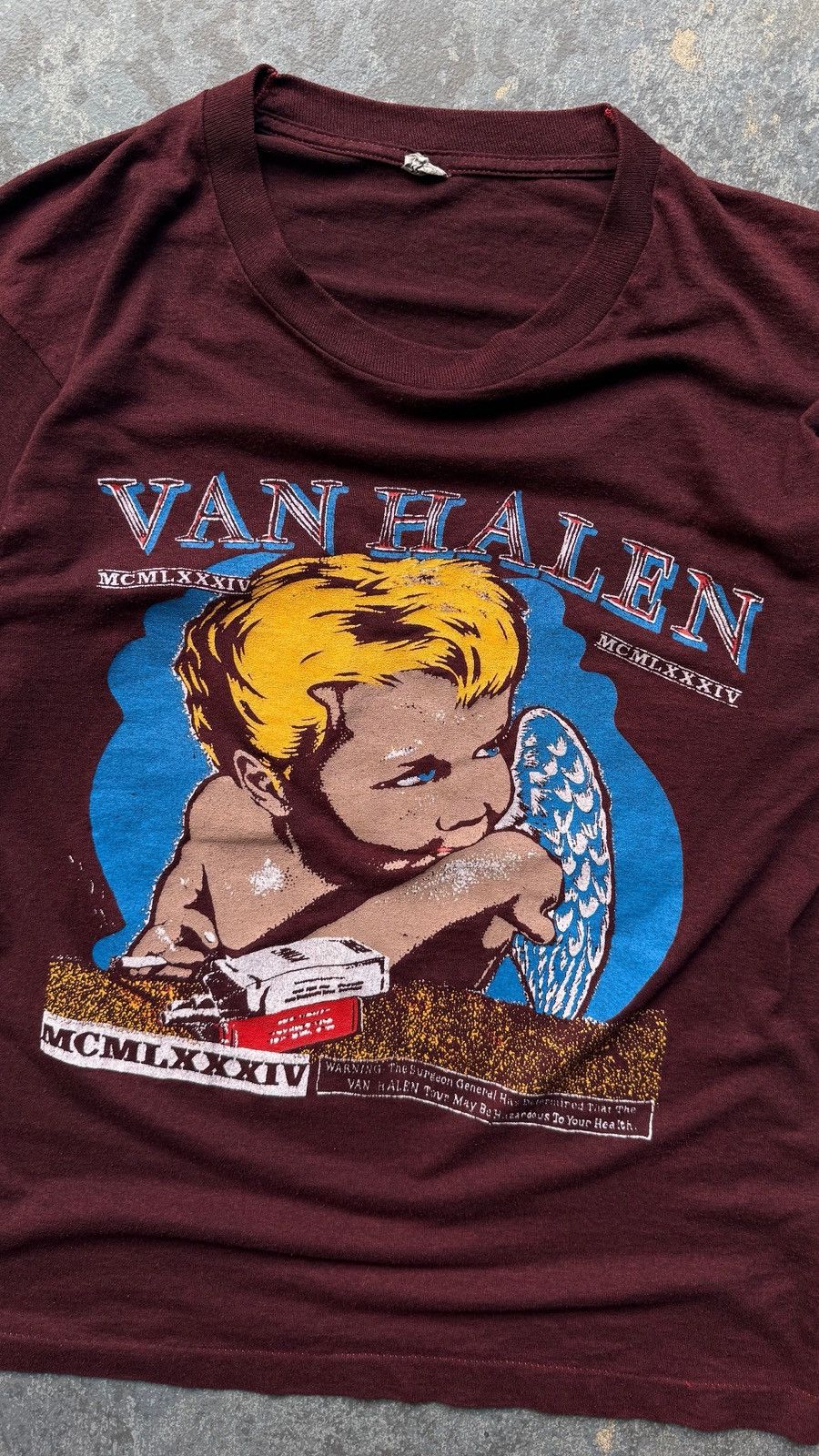 Band Tees Vintage 1984 Van Halen MCMLXXXIV Band RARE Size US M / EU 48-50 / 2 - 2 Thumbnail