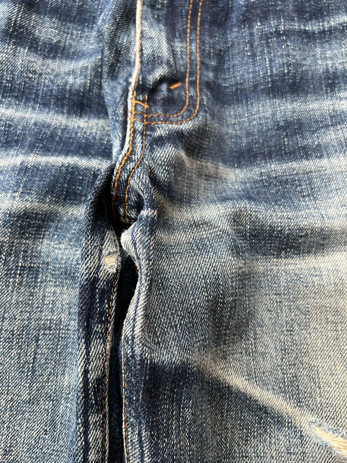 Levi's Vintage 90’s Levis 502 Distressed Mud Wash Jean Size US 30 / EU 46 - 8 Thumbnail