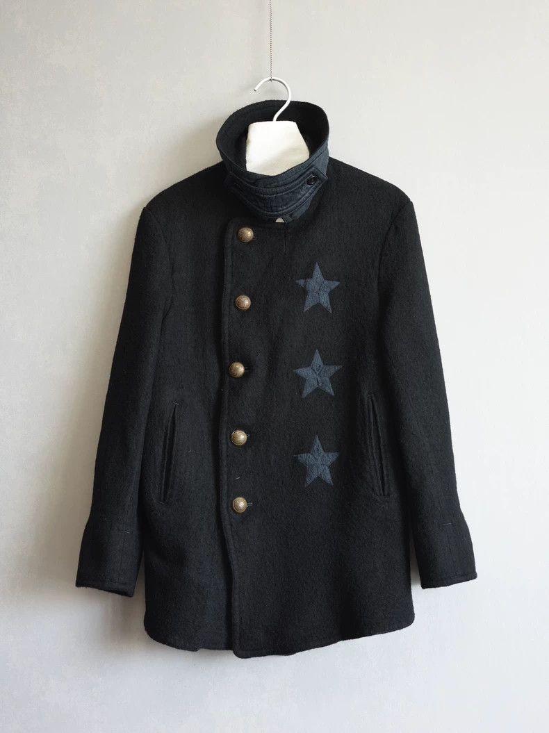 Yohji Yamamoto Yohji Yamamoto 06AW Brass Star Embroidered Felted Jacket 25 Size US M / EU 48-50 / 2 - 2 Thumbnail