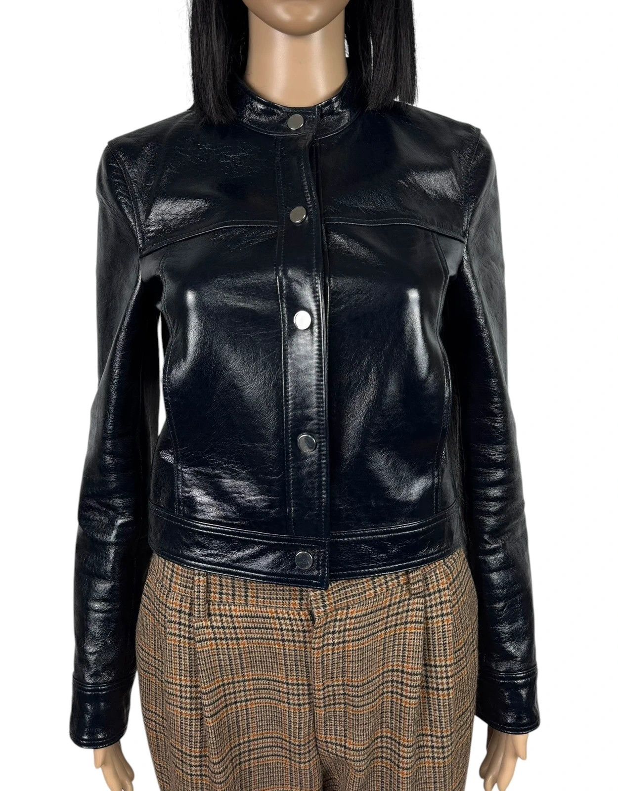 Theory Theory Lamb Leather Mod Bomber size S Size S / US 4 / IT 40 - 2 Thumbnail