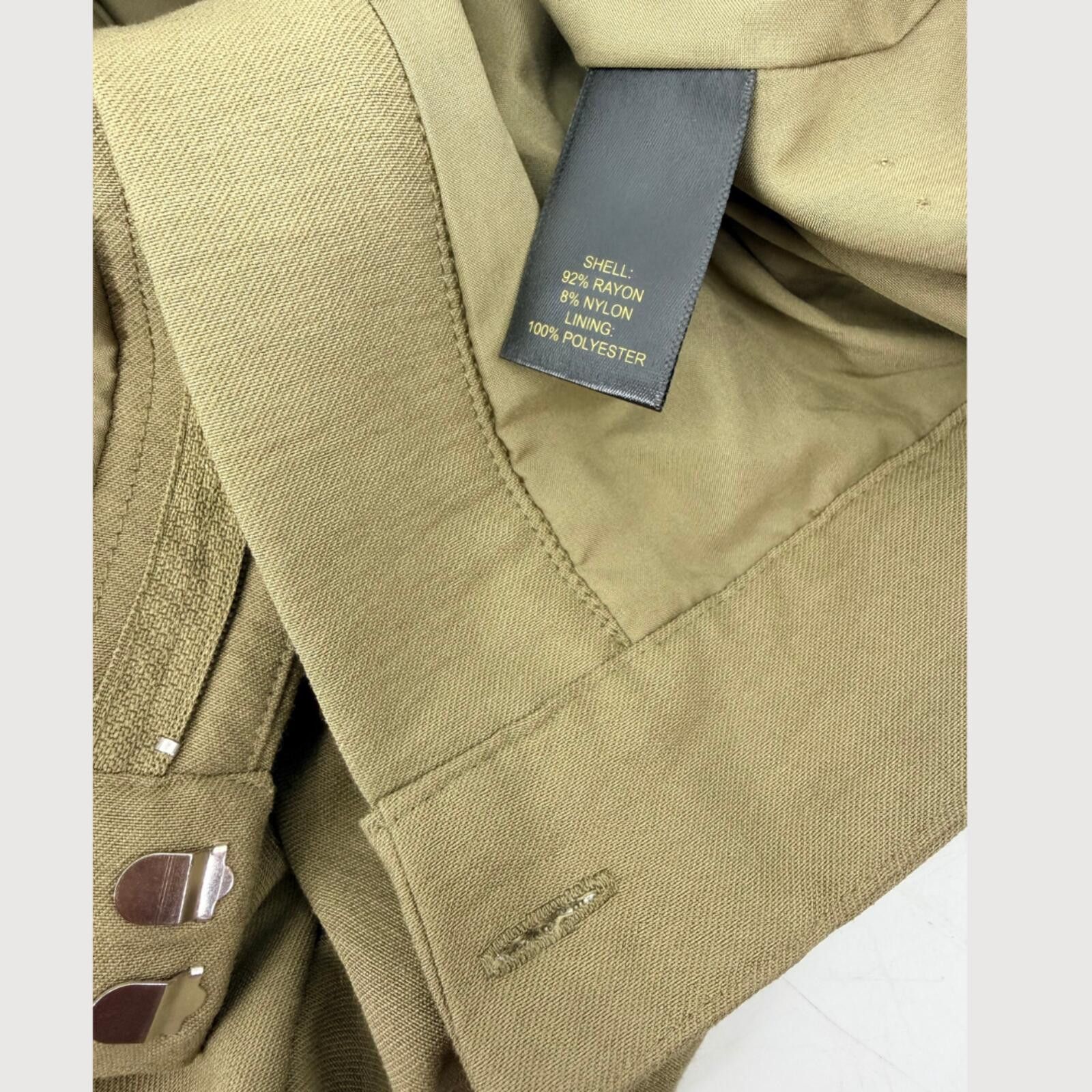 Other House of Harlow High Rise Wide Leg Pants Olive S Size 28" / US 6 / IT 42 - 5 Thumbnail