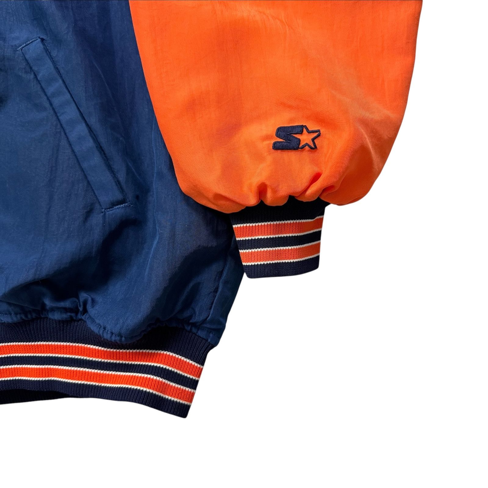 MLB VTG 90s DETROIT TIGERS STARTER BOMBER JACKET SLEEVE LOGO Size US L / EU 52-54 / 3 - 4 Thumbnail