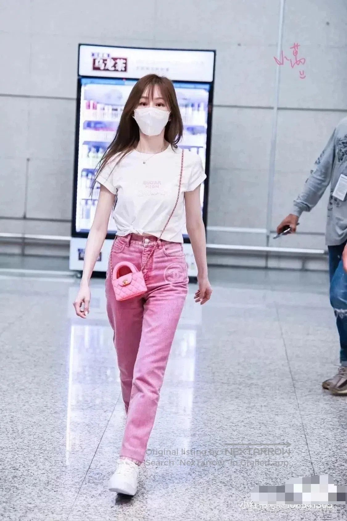 Chanel Chanel 23C Pink Distressed Jeans. Size 35" - 7 Thumbnail