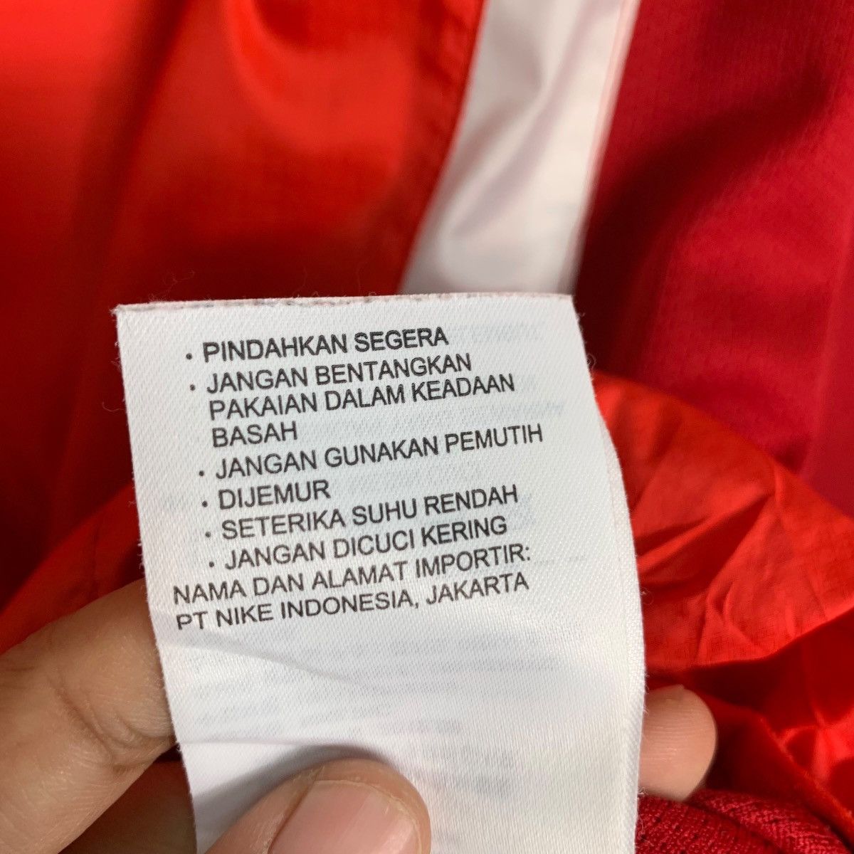 Nike NIKE Red Jersey #0995-C44 Size US L / EU 52-54 / 3 - 19 Thumbnail