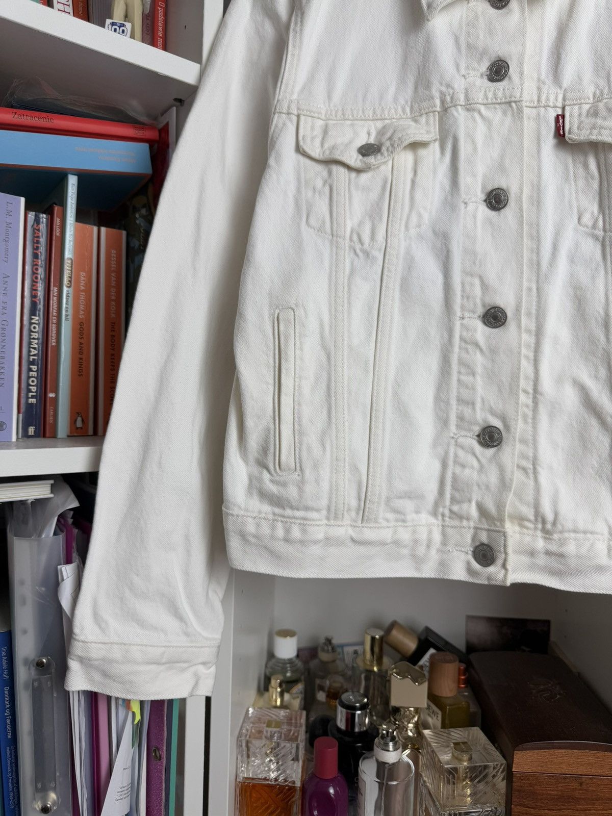 Levi's × Levi's Vintage Clothing Levi’s premium white boxy cropped denim jacket M jeans retro Size M / US 6-8 / IT 42-44 - 6 Thumbnail