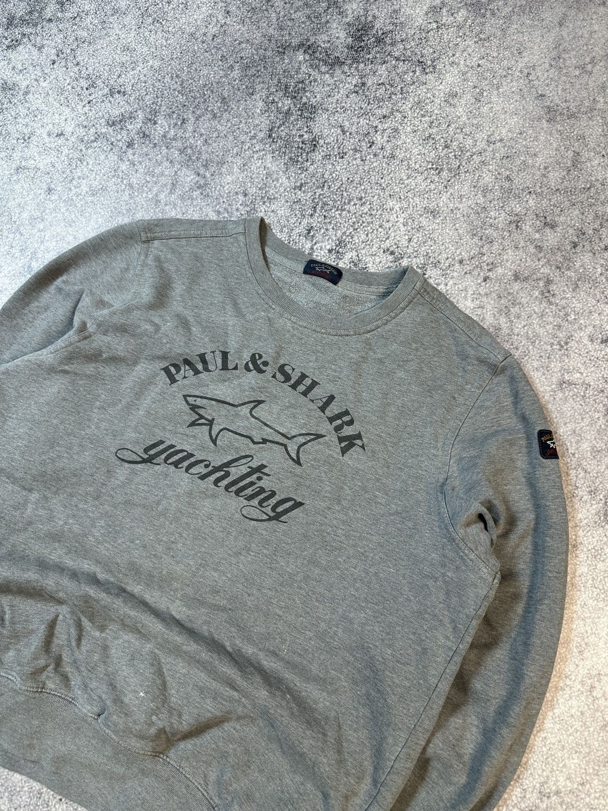 Paul & Shark Vintage Paul&Shark Big Logo Sweatshirt Rare Luxury Style XL Size US XL / EU 56 / 4 - 2 Thumbnail