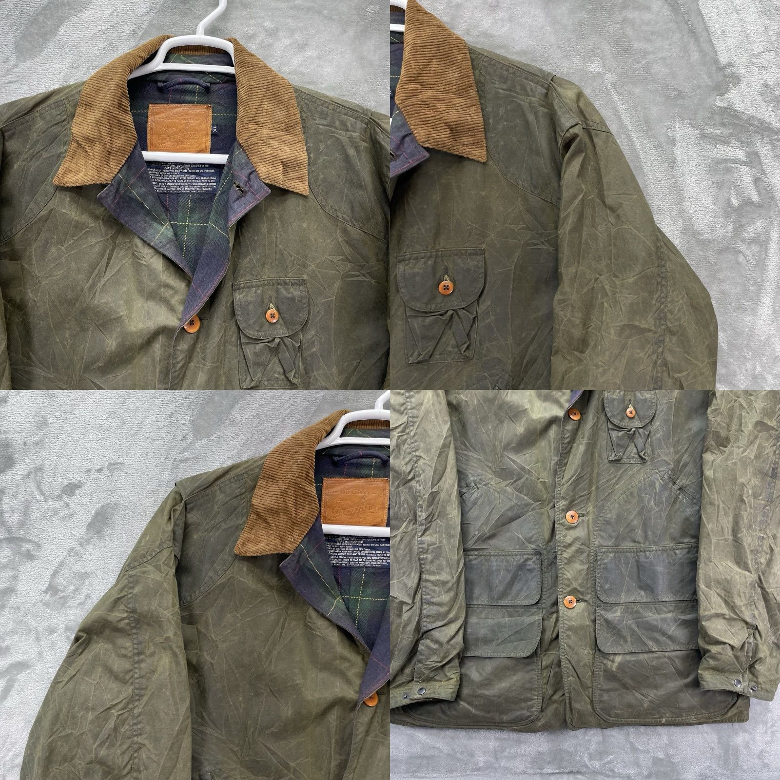 Polo Ralph Lauren VTG Polo Ralph Lauren Sportsman jacket Men XL waxed Lined cotton canvas Military Jacket Army Hunting 90s Green - Mens Size US XL / EU 56 / 4 - 9 Thumbnail