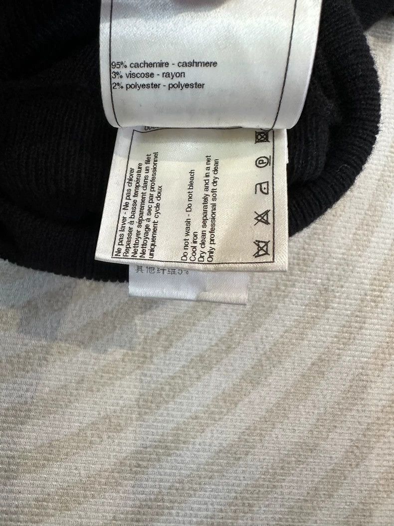 Other Chanel High-necked black-bordered cashmere sweater Size XS / US 0-2 / IT 36-38 - 5 Thumbnail