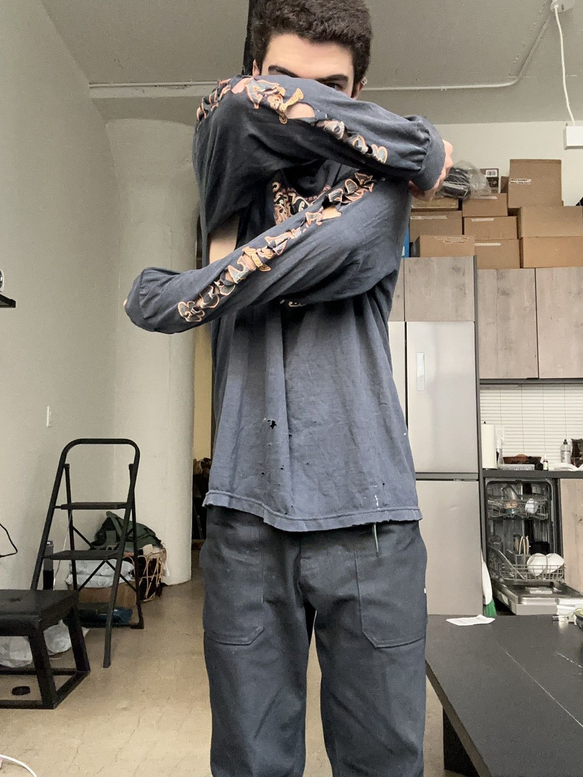 Alstyle × Vintage Super Thrashed laconia Vintage Longsleeve Size US XL / EU 56 / 4 - 9 Thumbnail