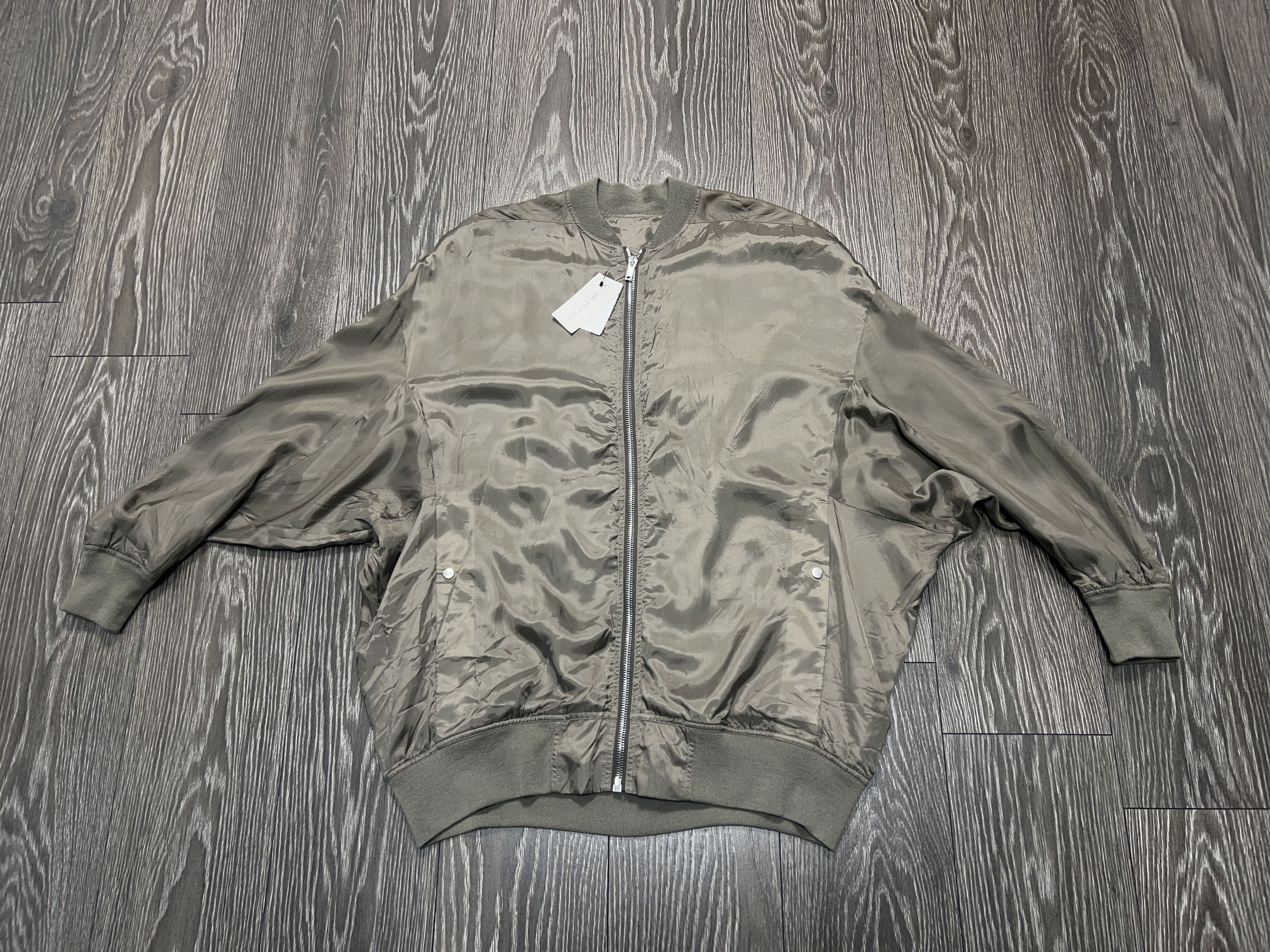 Rick Owens NWT Mens Jumbo Peter Flight Bomber Nylon Jacket Size 40 50 M Size US M / EU 48-50 / 2 - 2 Thumbnail