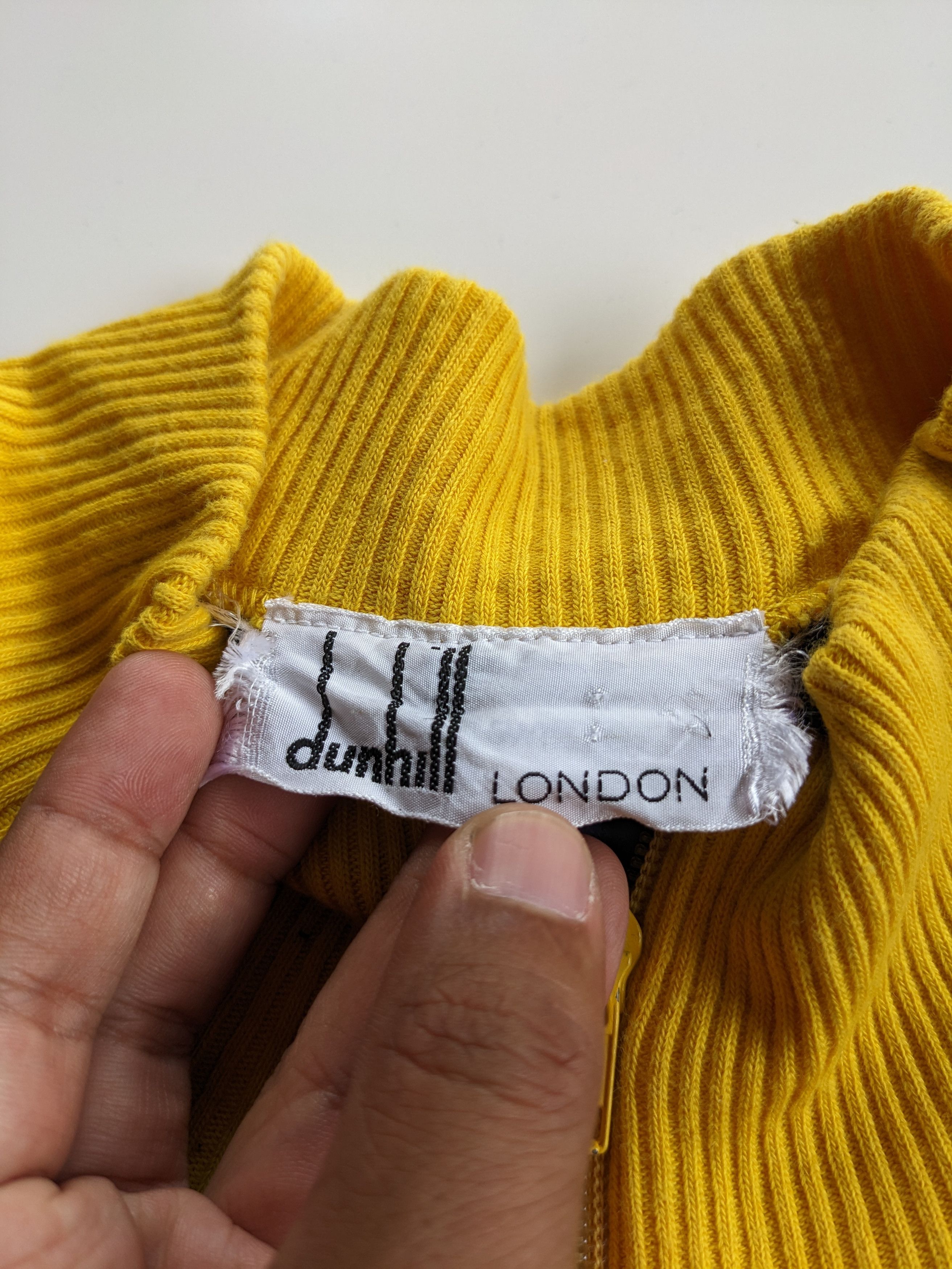 Alfred Dunhill × Vintage Vintage 80s Dunhill velvet zipper jacket Size US L / EU 52-54 / 3 - 4 Thumbnail