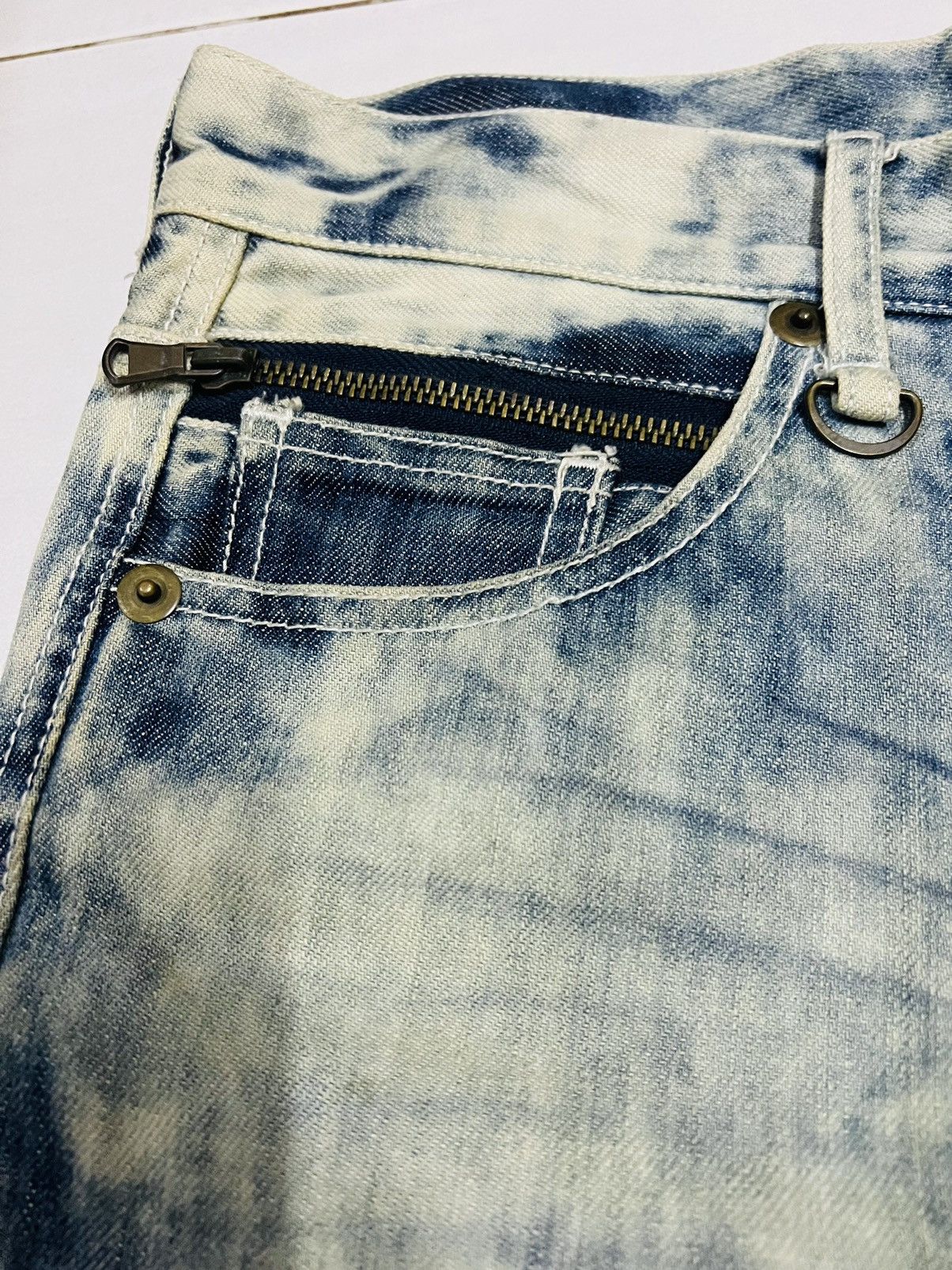 Hysteric Glamour × Japanese Brand × semanticdesign Vintage Acid Wash Semantic Design Denim Jeans Size US 34 / EU 50 - 6 Thumbnail
