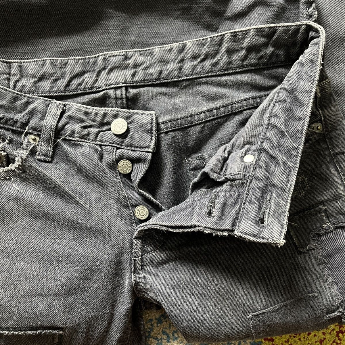 Hysteric Glamour × Tornado Mart × Vintage Hysteric Glamour Patches Kapital Distressed Denim Size US 30 / EU 46 - 16 Thumbnail