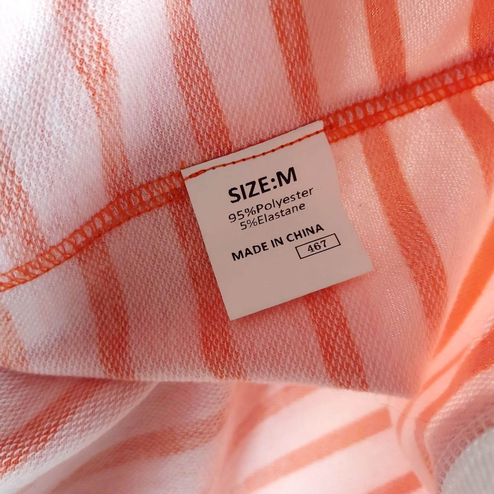 Pinko Womens Cropped Stripe Sweatshirt Short Sleeve Pink Orange Medium Casual T-Shirt Pullover Round Neck Size M / US 6-8 / IT 42-44 - 3 Thumbnail