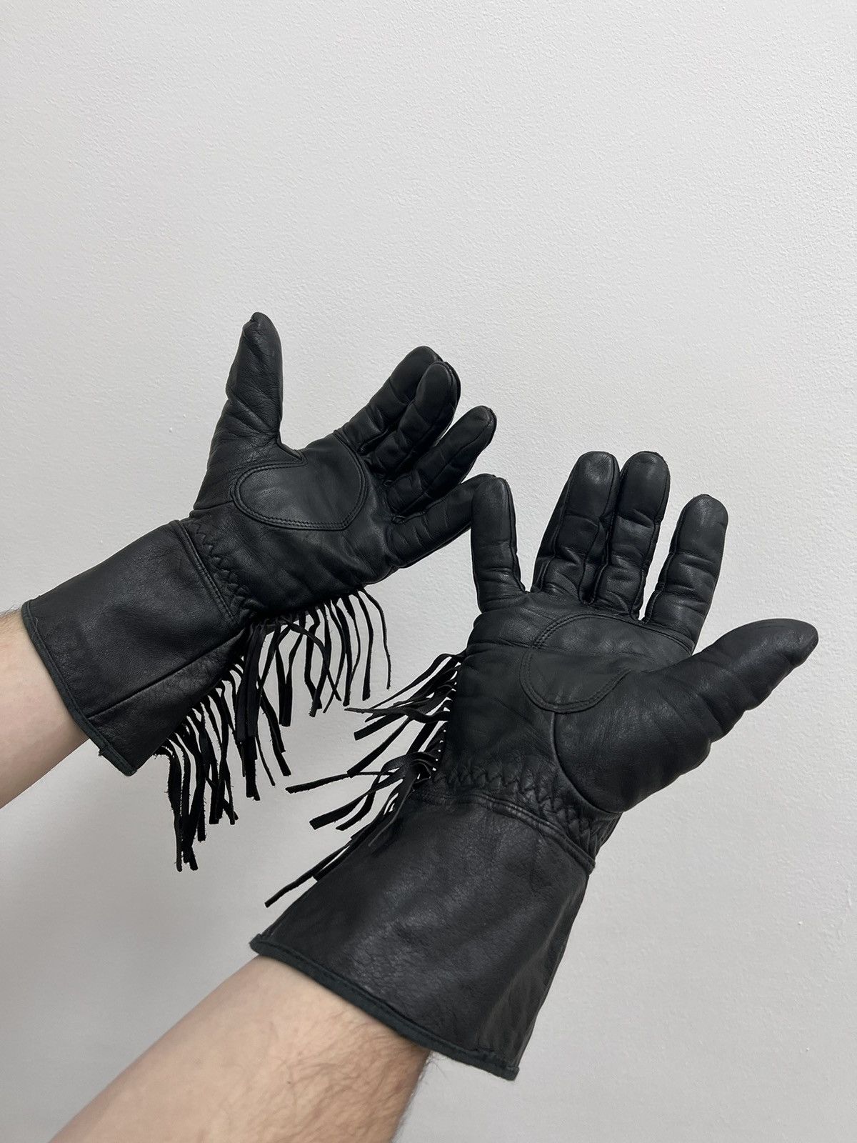 If Six Was Nine Vintage moto gloves Y2k JAPAN AVANT GARDE STYLE Size ONE SIZE - 3 Thumbnail