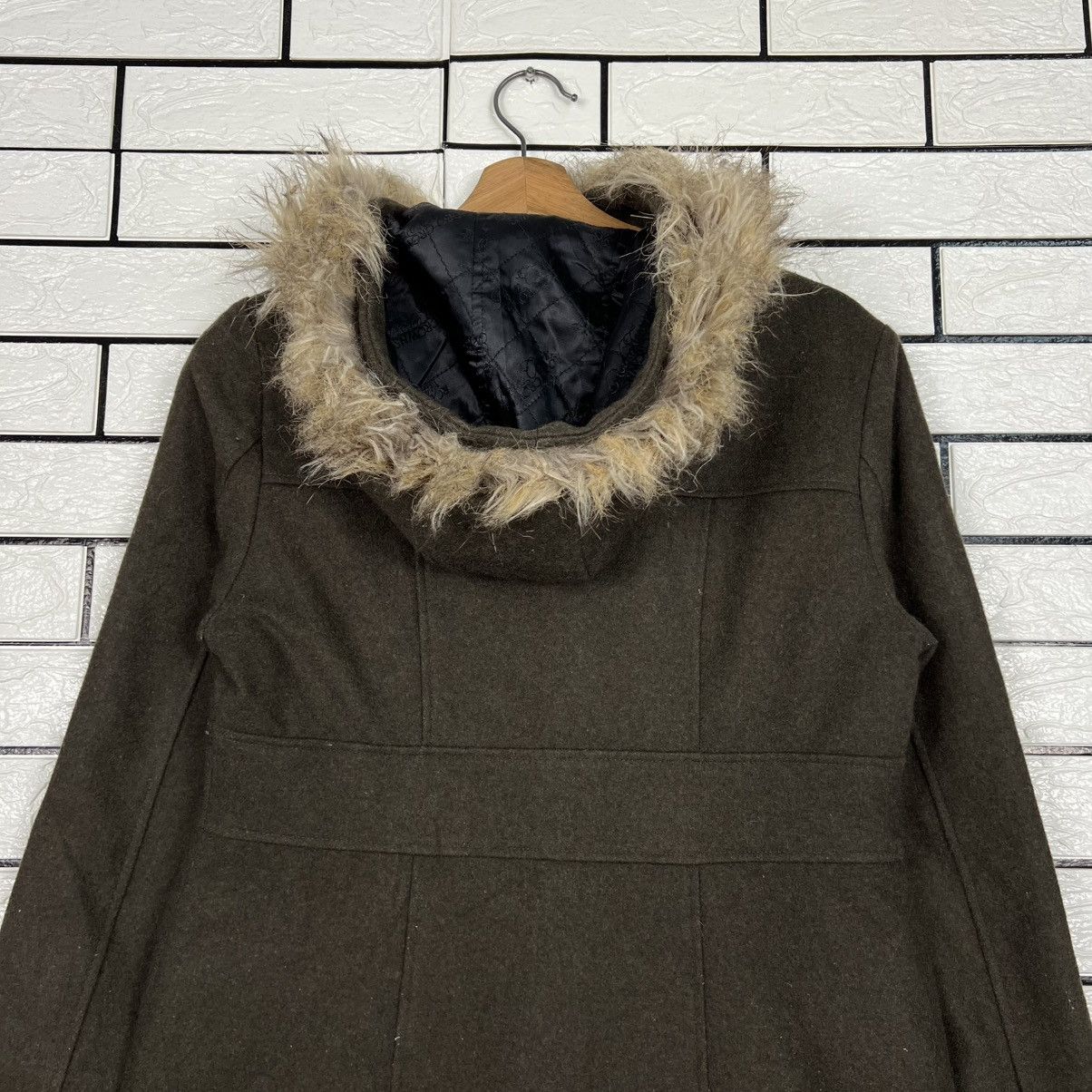 Japanese Brand RODEO CROWNS Faux Fur Hooded Coat Jacket #4088-C186 Size US M / EU 48-50 / 2 - 21 Thumbnail