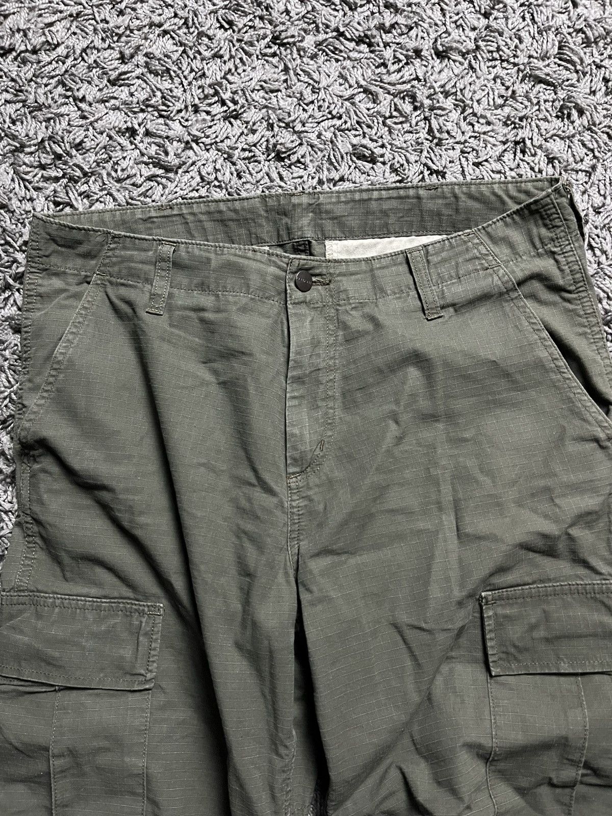 Carhartt Wip Carhartt WIP Regular Cargo Pants Olive Ripstop 33x32 Size US 33 - 5 Thumbnail