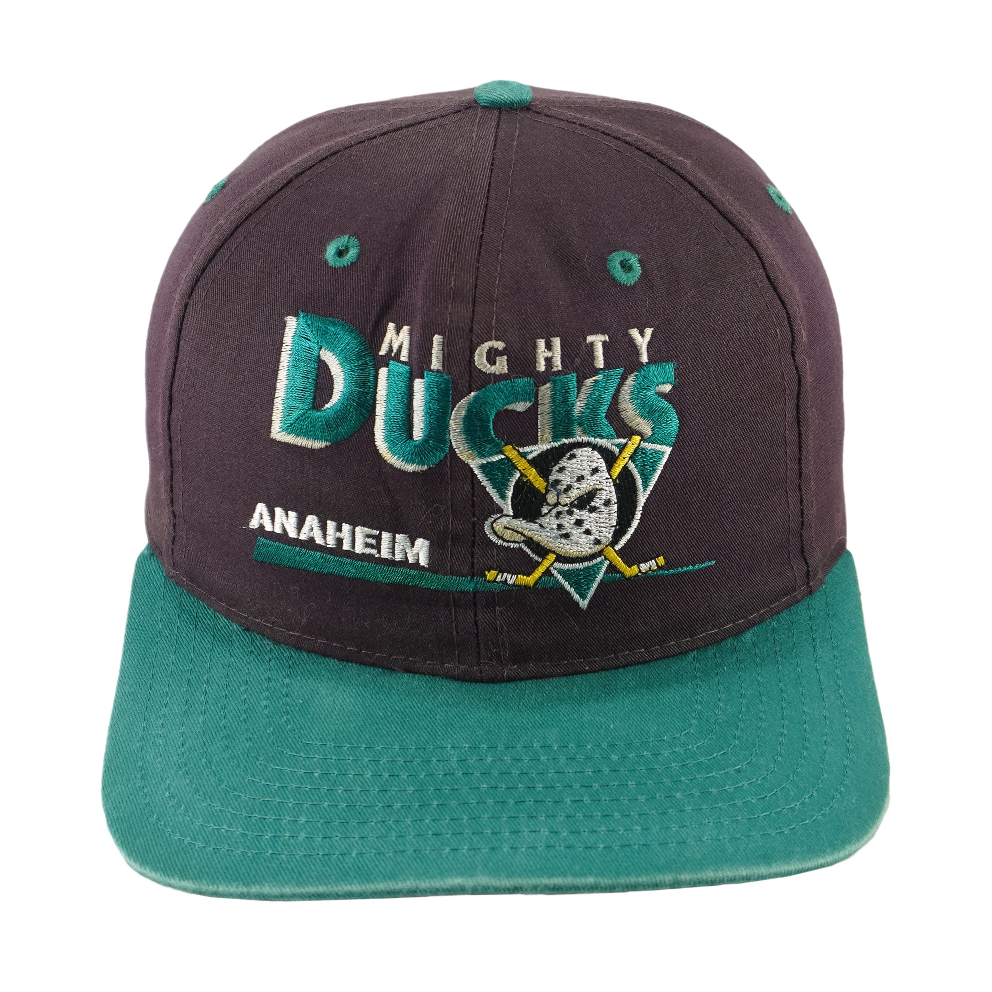 Twins Enterprise Inc. NHL - Anaheim Mighty Ducks Snapback Hat 1990s Size ONE SIZE - 1 Thumbnail