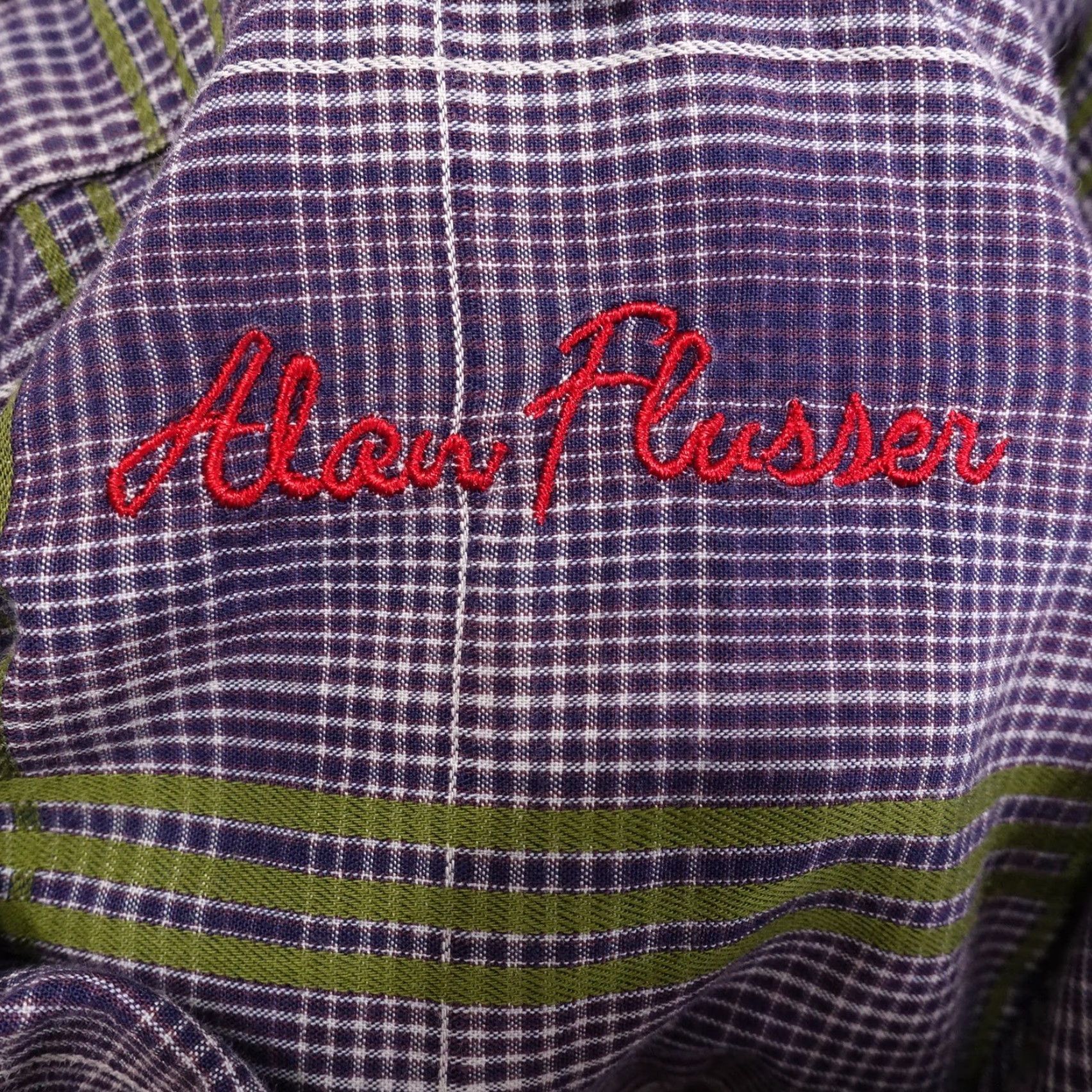 Vintage VINTAGE Alan Flusser Men's Shirt XL Long Sleeve Cotton Plaid Button-Down Casual Business Size US XL / EU 56 / 4 - 6 Thumbnail