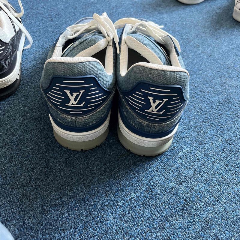 Louis Vuitton Louis Vuitton Denim Trainer Fashion Sneakers for Men -2508 Size US 11 / EU 44 - 3 Thumbnail