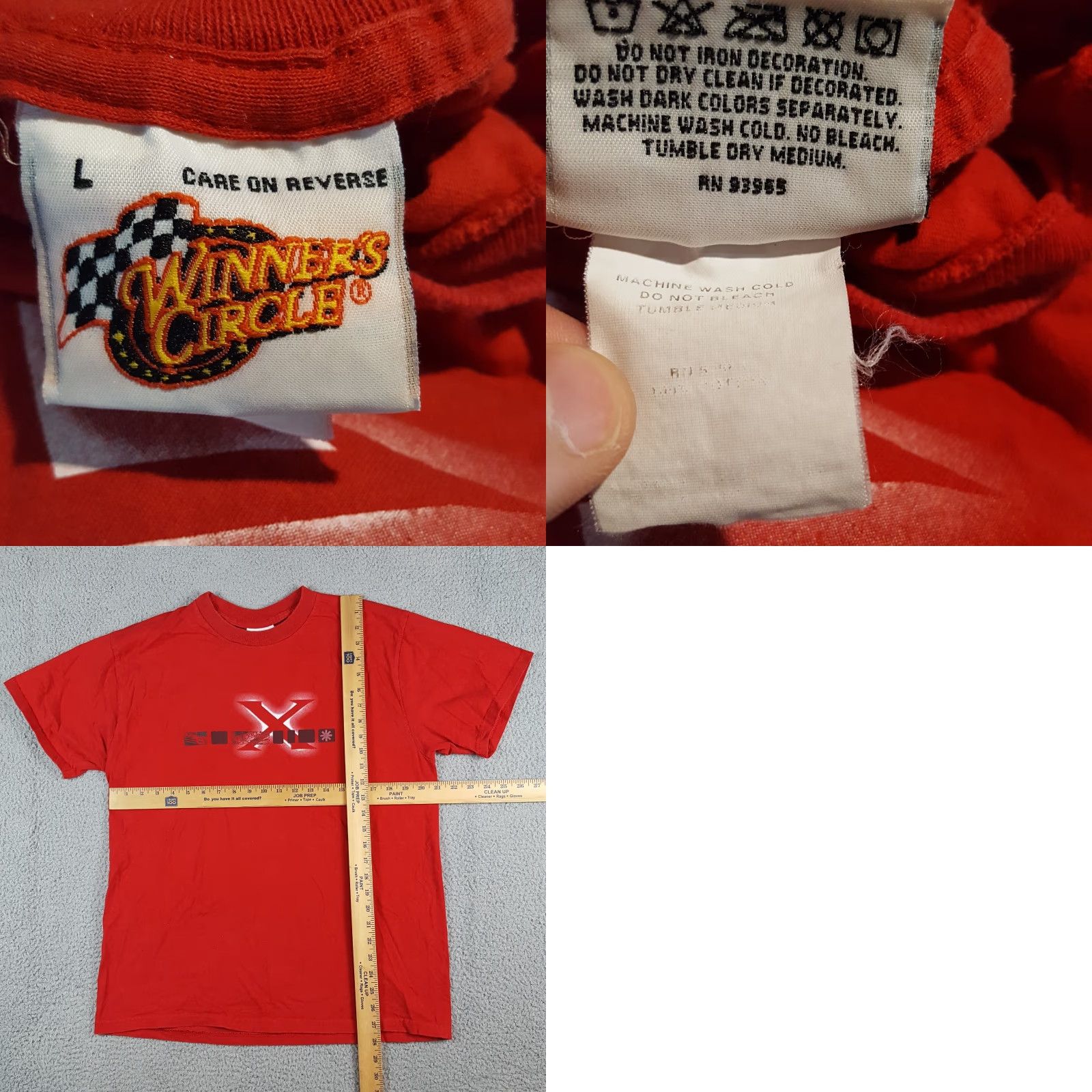 NASCAR VINTAGE Dale Earnhardt JR X NASCAR Racing Men's Size L Race Car Red T Shirt Size US L / EU 52-54 / 3 - 8 Thumbnail