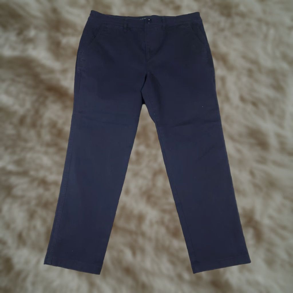 Ralph Lauren Ralph Lauren Jeans Womens Size 12P 33x26 Blue Straight Leg Cotton Blend Pants Womens Size 34" / US 12 / IT 48 - 1 Thumbnail