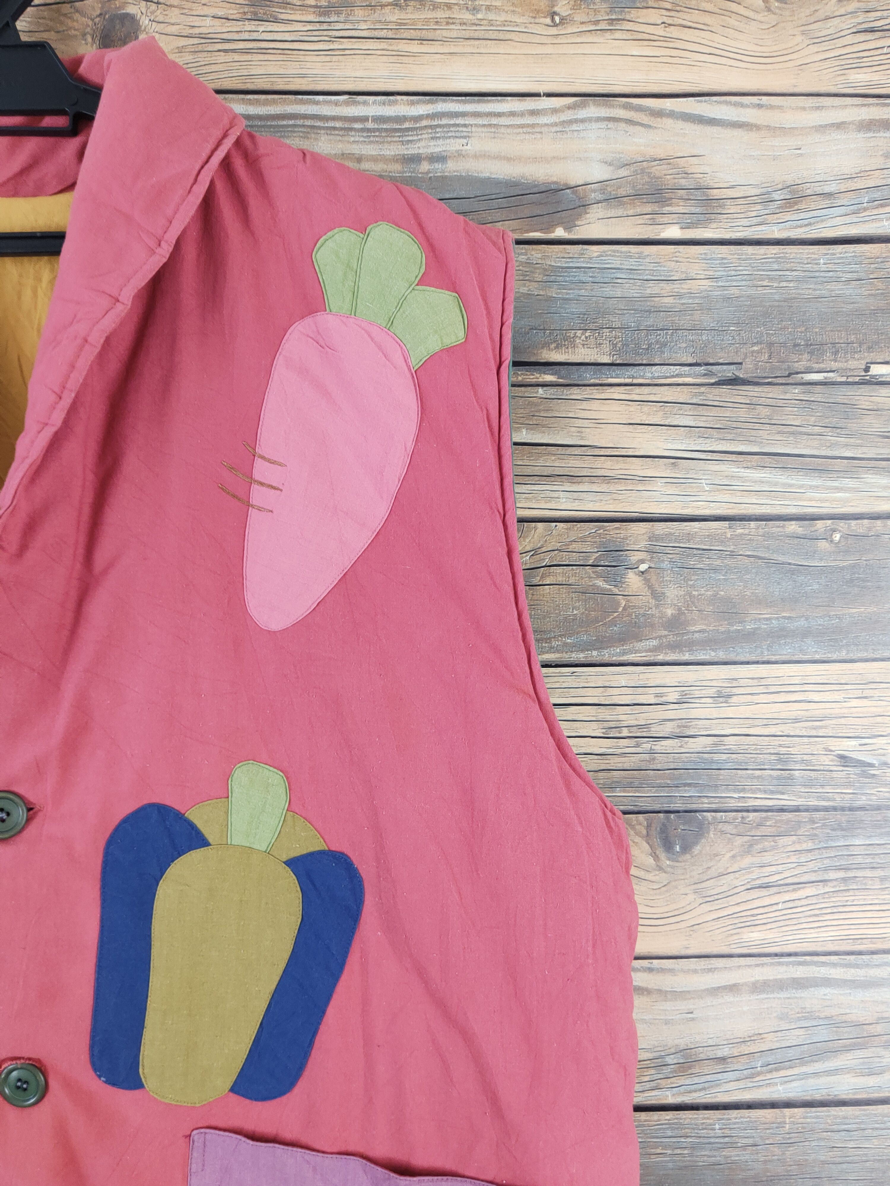 Japanese Brand × Vintage Vintage & Rare Japanese Brand Dark Pink Vests Size L / US 10 / IT 46 - 6 Thumbnail