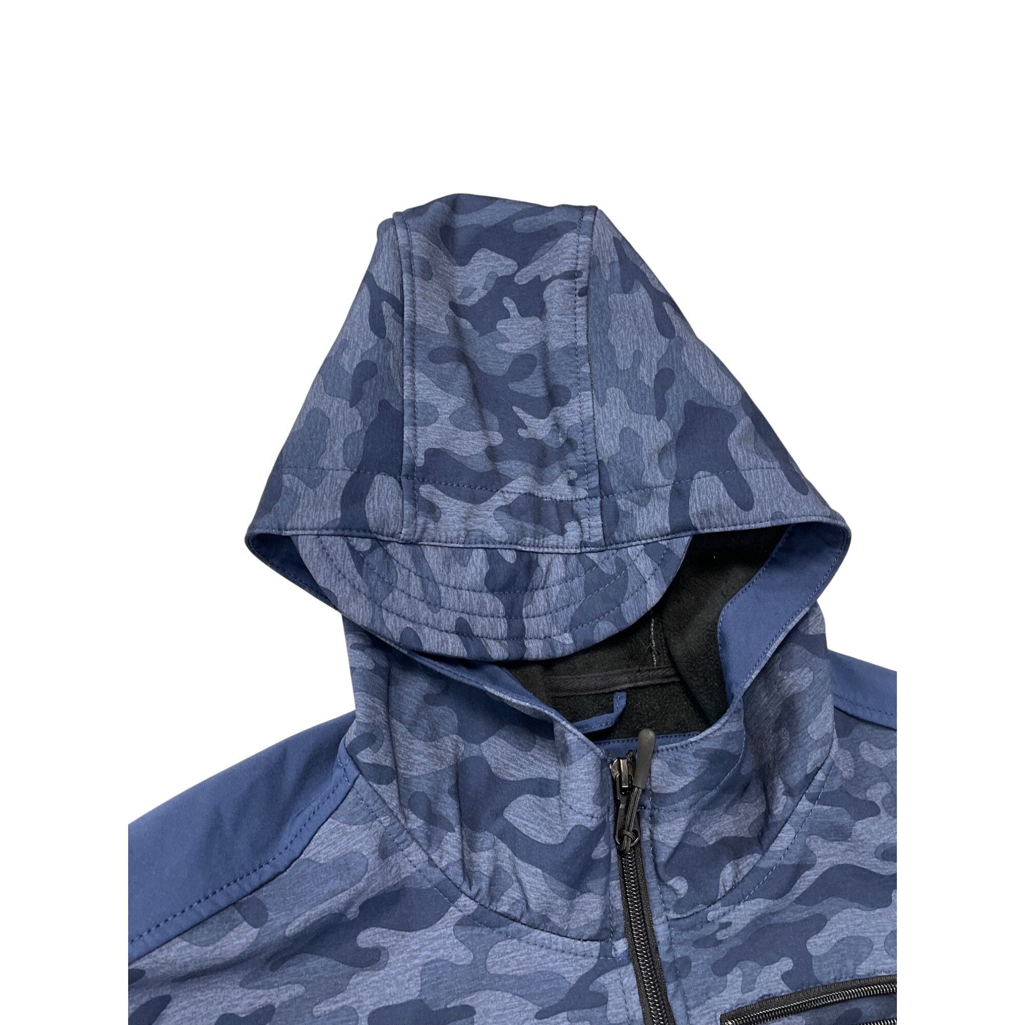 Urban Republic Urban Republic Mens Blue Camouflage Zip-Up Hooded Jacket Siz Size US XL / EU 56 / 4 - 12 Thumbnail