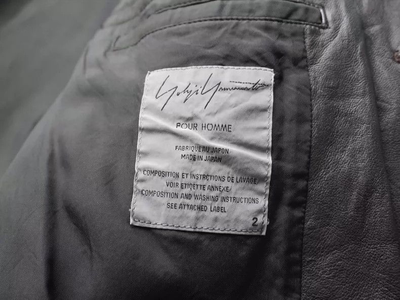 Yohji Yamamoto YohjiYamamoto 2006AW Leather jacket-2505 Size US M / EU 48-50 / 2 - 8 Thumbnail