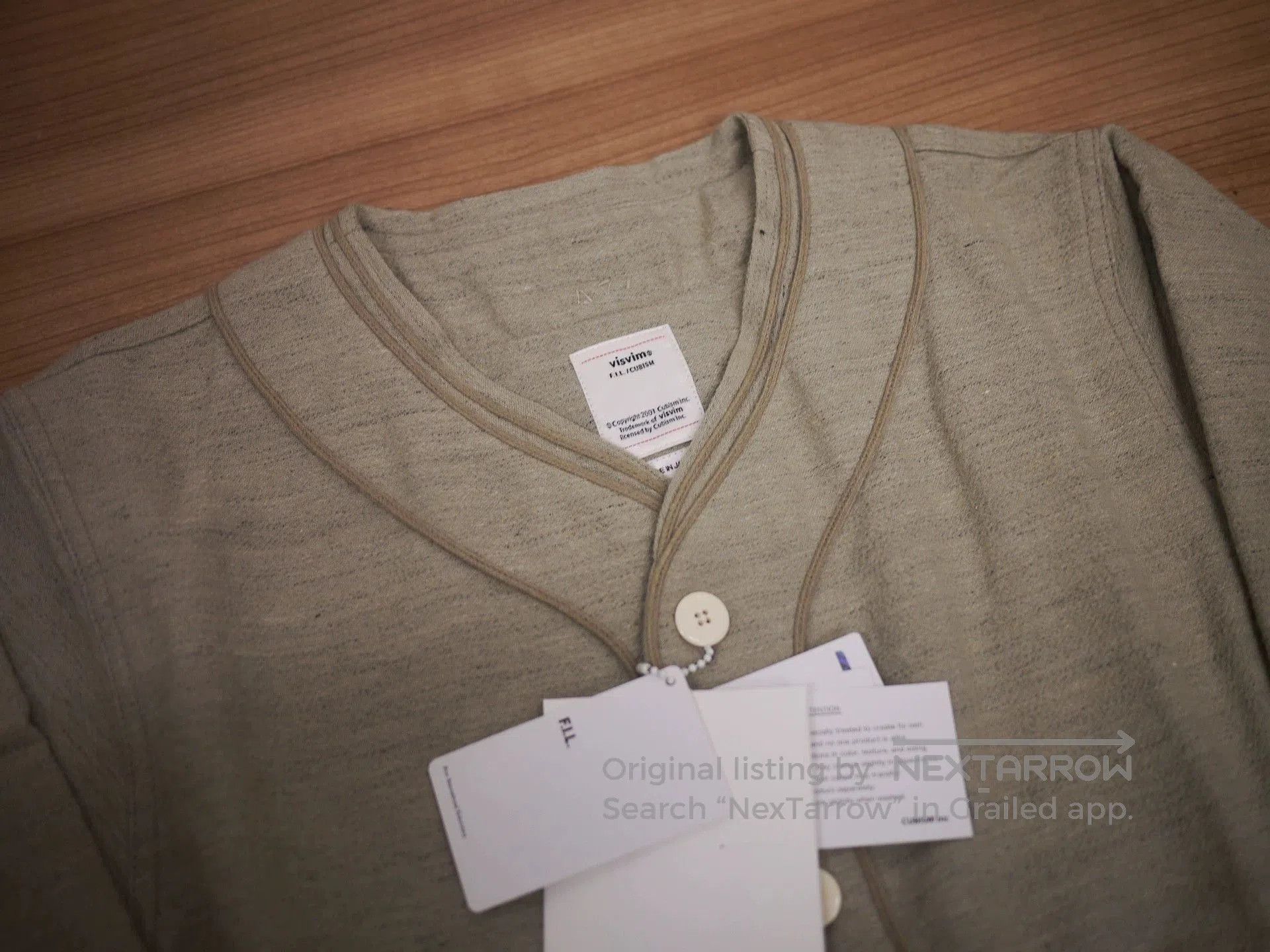 Visvim Gray Long Sleeve Button-Up Shirt Size M. Size US M / EU 48-50 / 2 - 4 Thumbnail